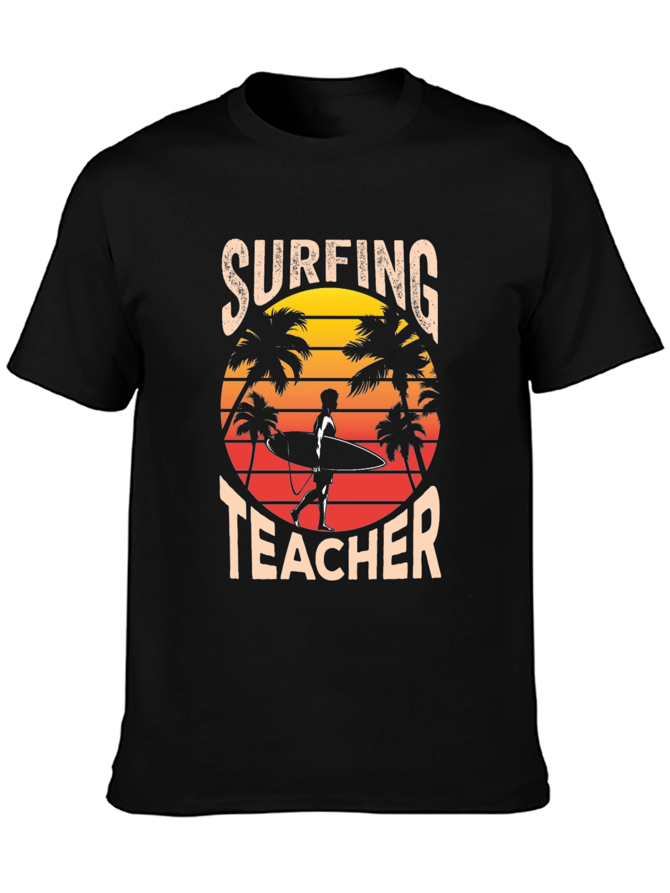 Camiseta Surfista Profesor Atardecer