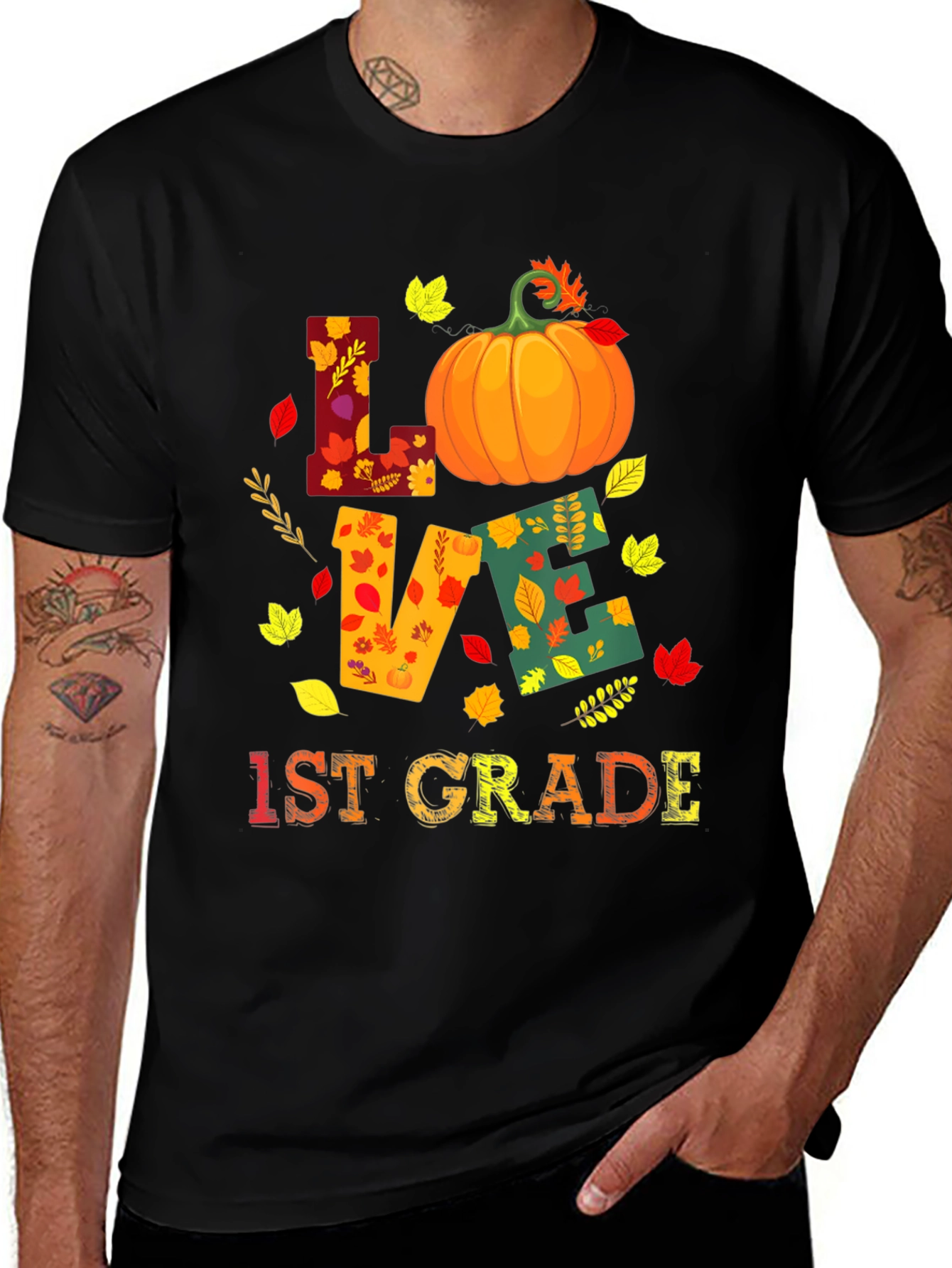 Camiseta Otoñal Love 1st Grade