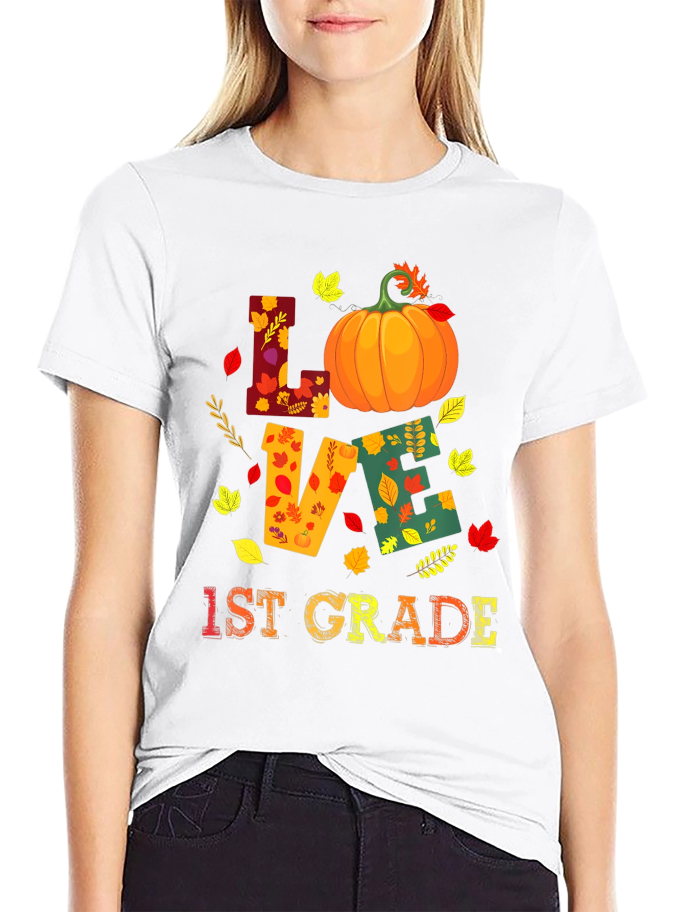 Camiseta Otoñal Love 1st Grade