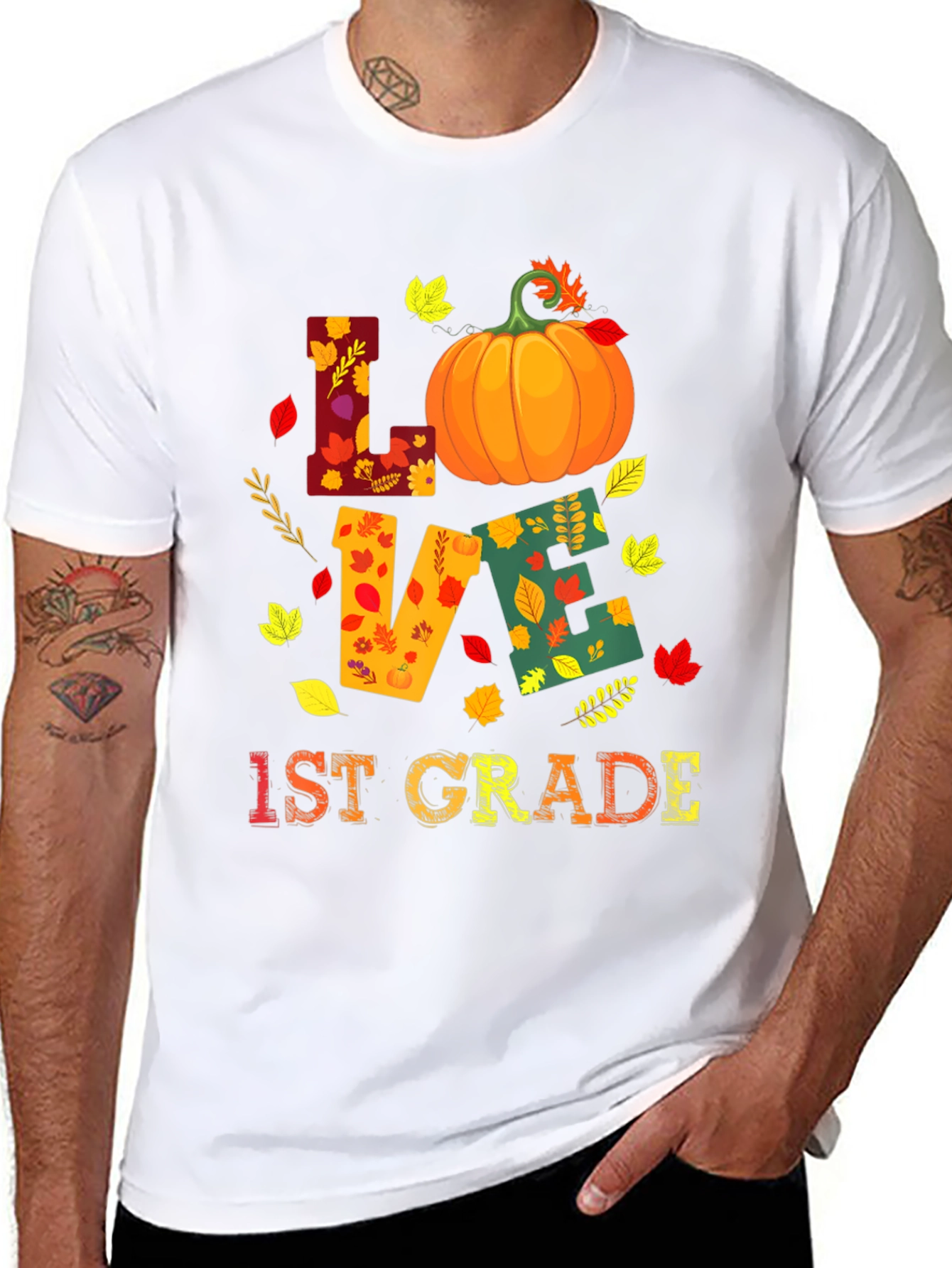 Camiseta Otoñal Love 1st Grade