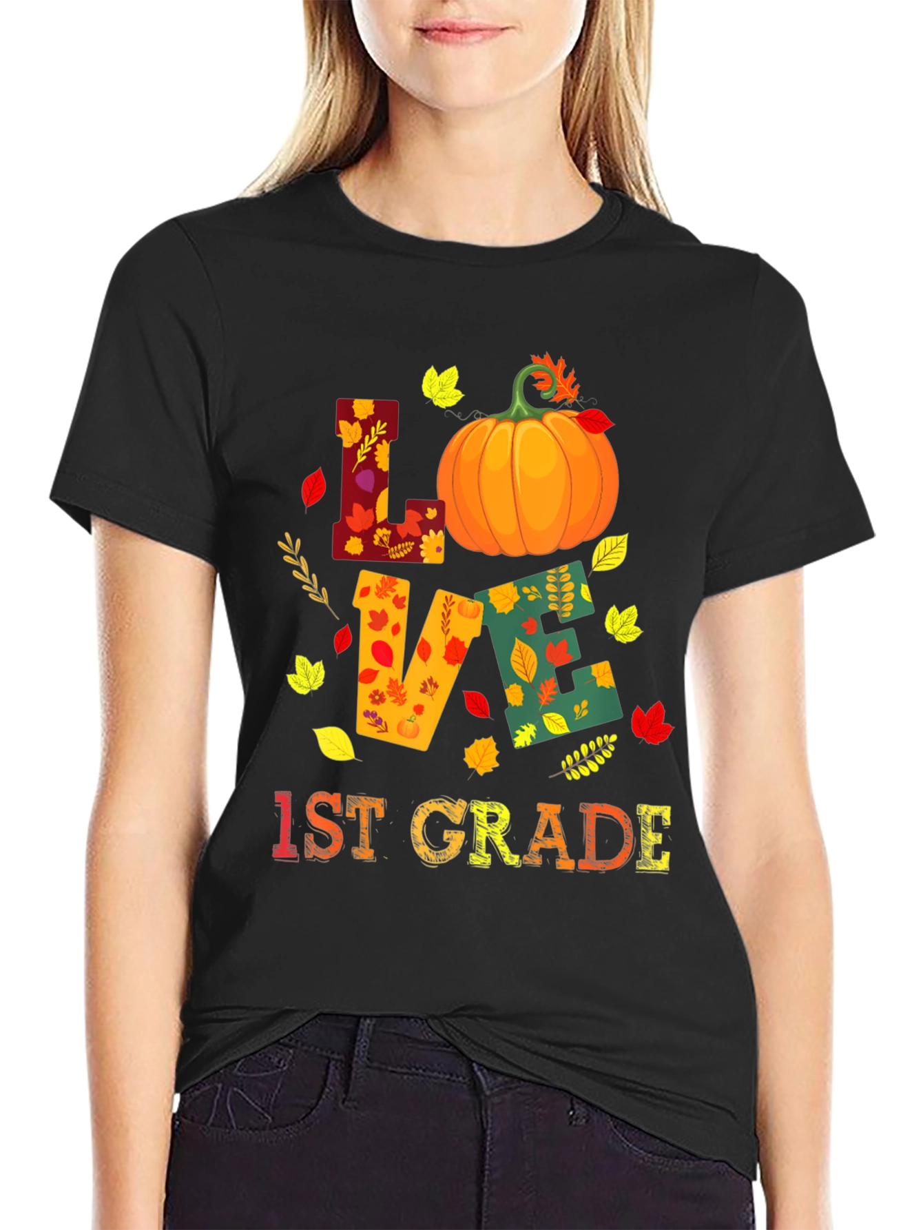 Camiseta Otoñal Love 1st Grade