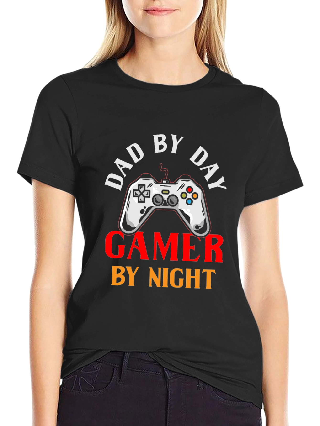 Camiseta Hombre: Papá de Día Gamer de Noche