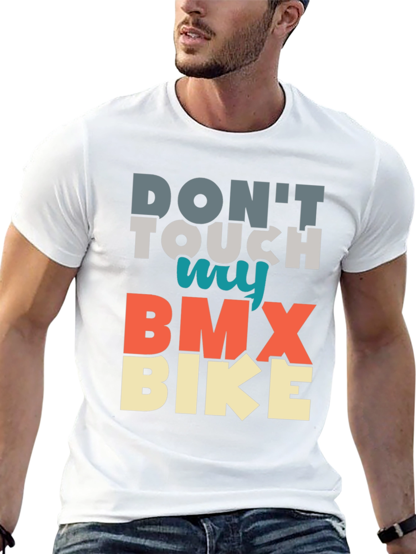 Camiseta Negra No Toques Mi BMX