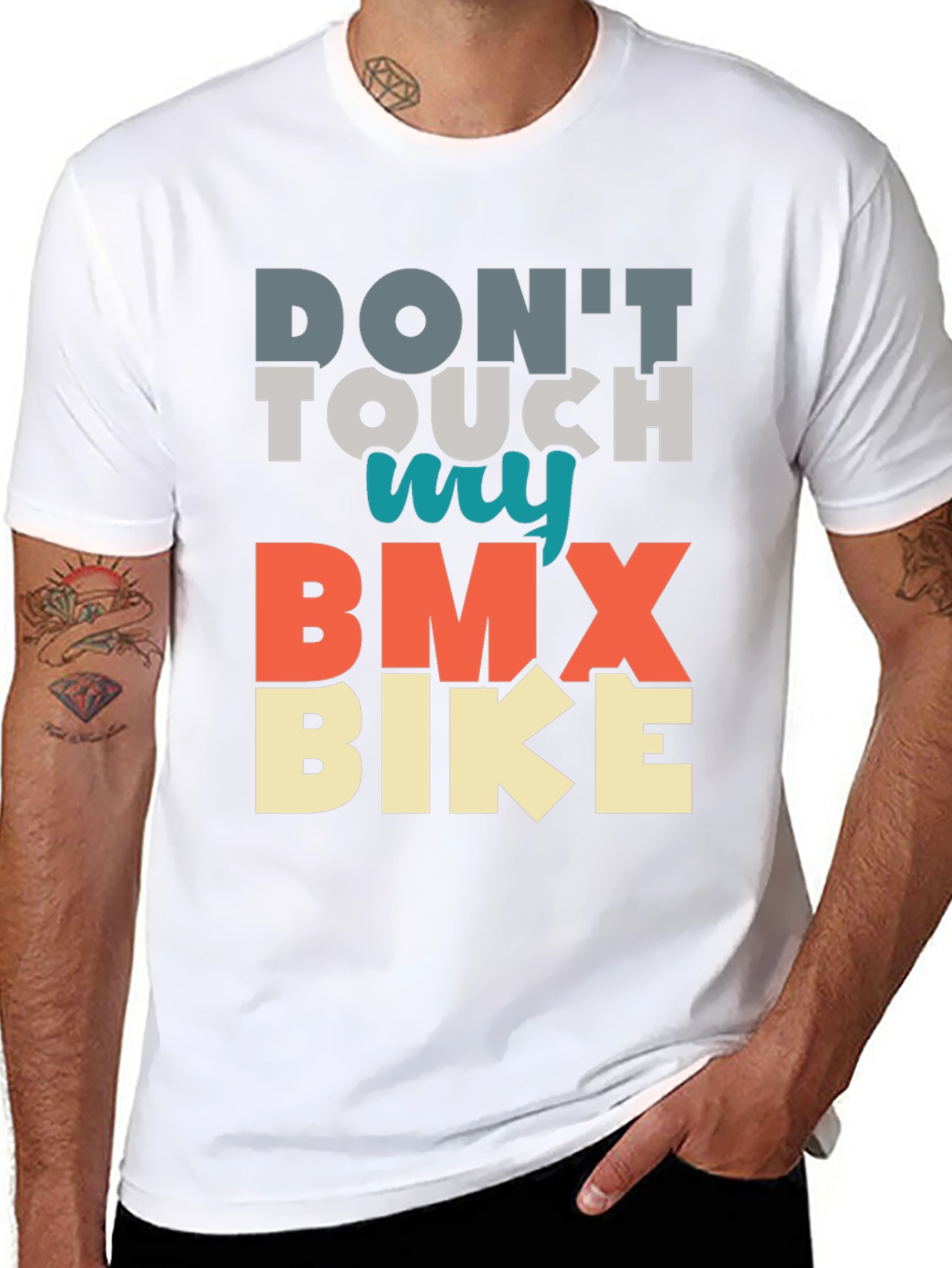 Camiseta Negra No Toques Mi BMX