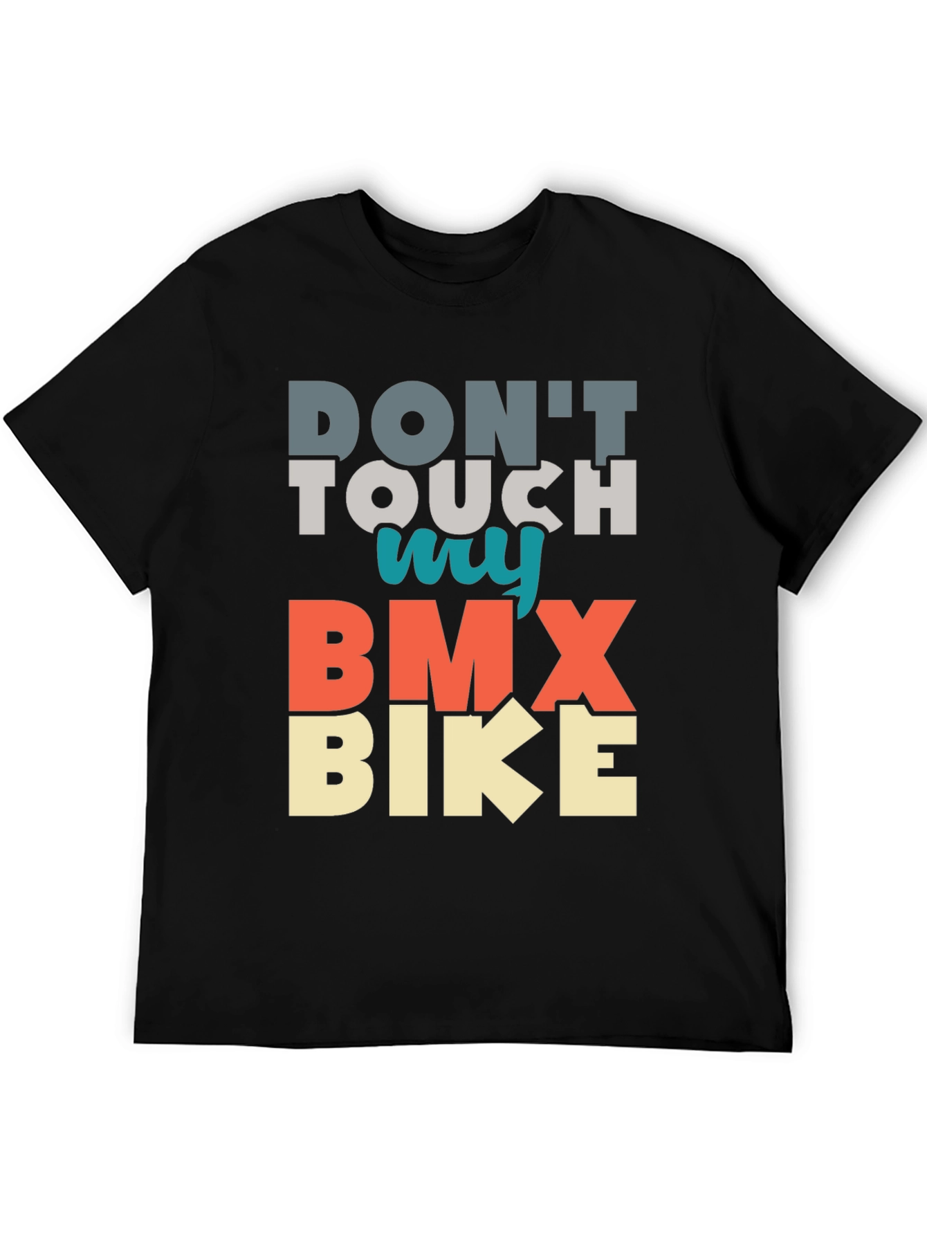 Camiseta Negra No Toques Mi BMX