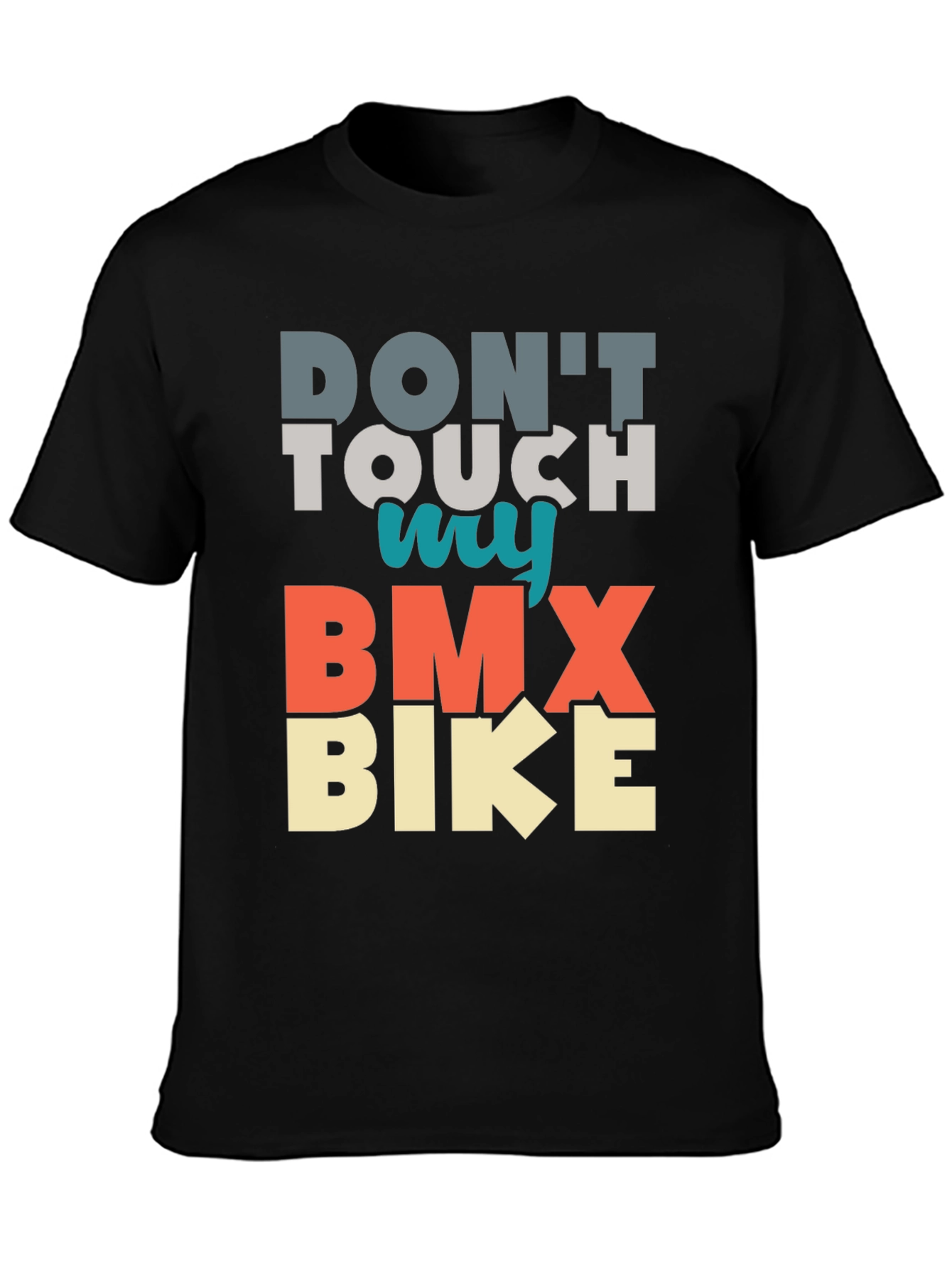 Camiseta Negra No Toques Mi BMX