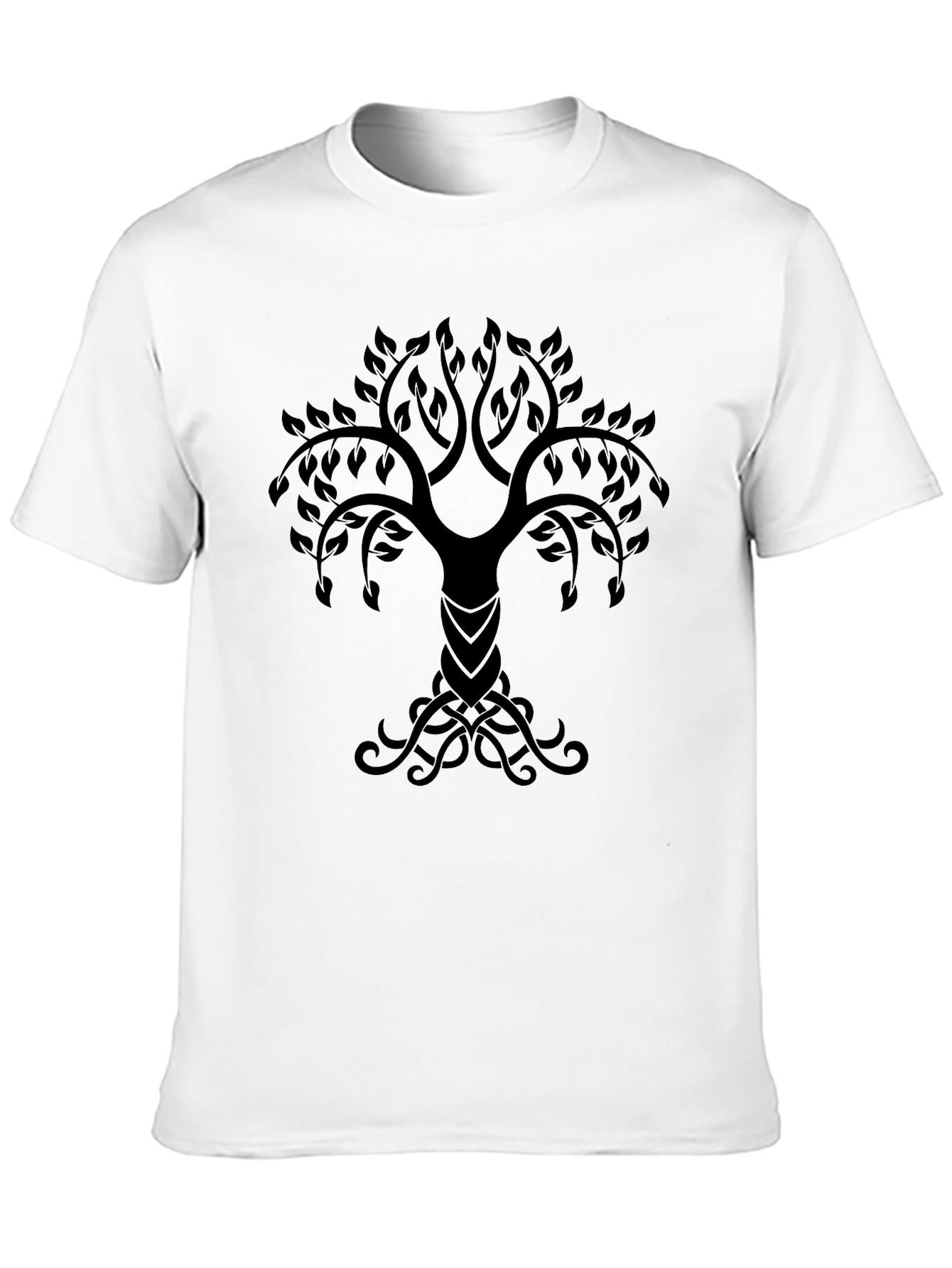 Camiseta Negra Árbol de la Vida Nórdico