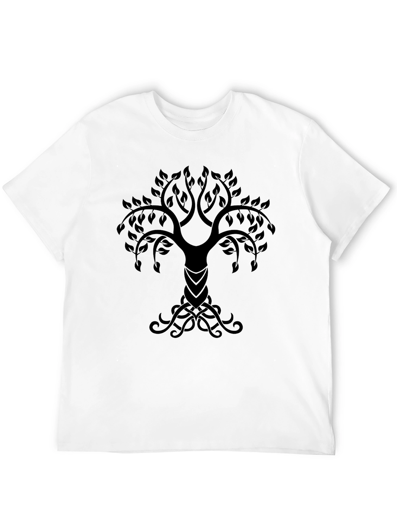 Camiseta Negra Árbol de la Vida Nórdico