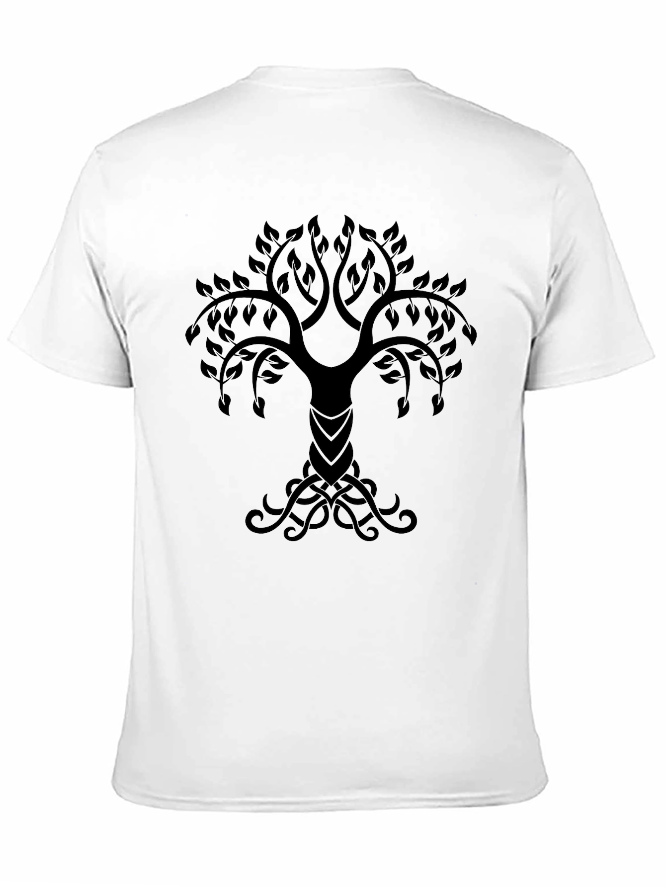 Camiseta Negra Árbol de la Vida Nórdico