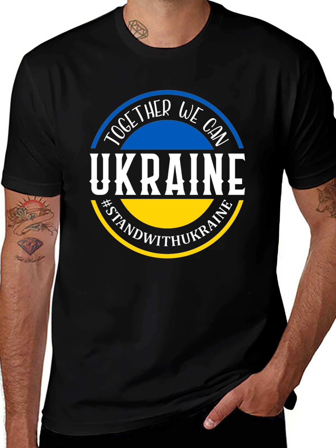 Camiseta Negra Solidaridad Ucrania