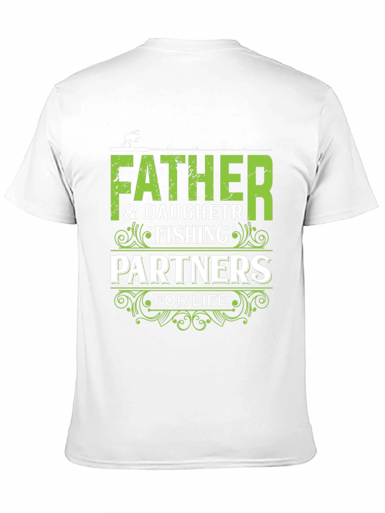 Camiseta Negra Padre e Hija Socios de Pesca