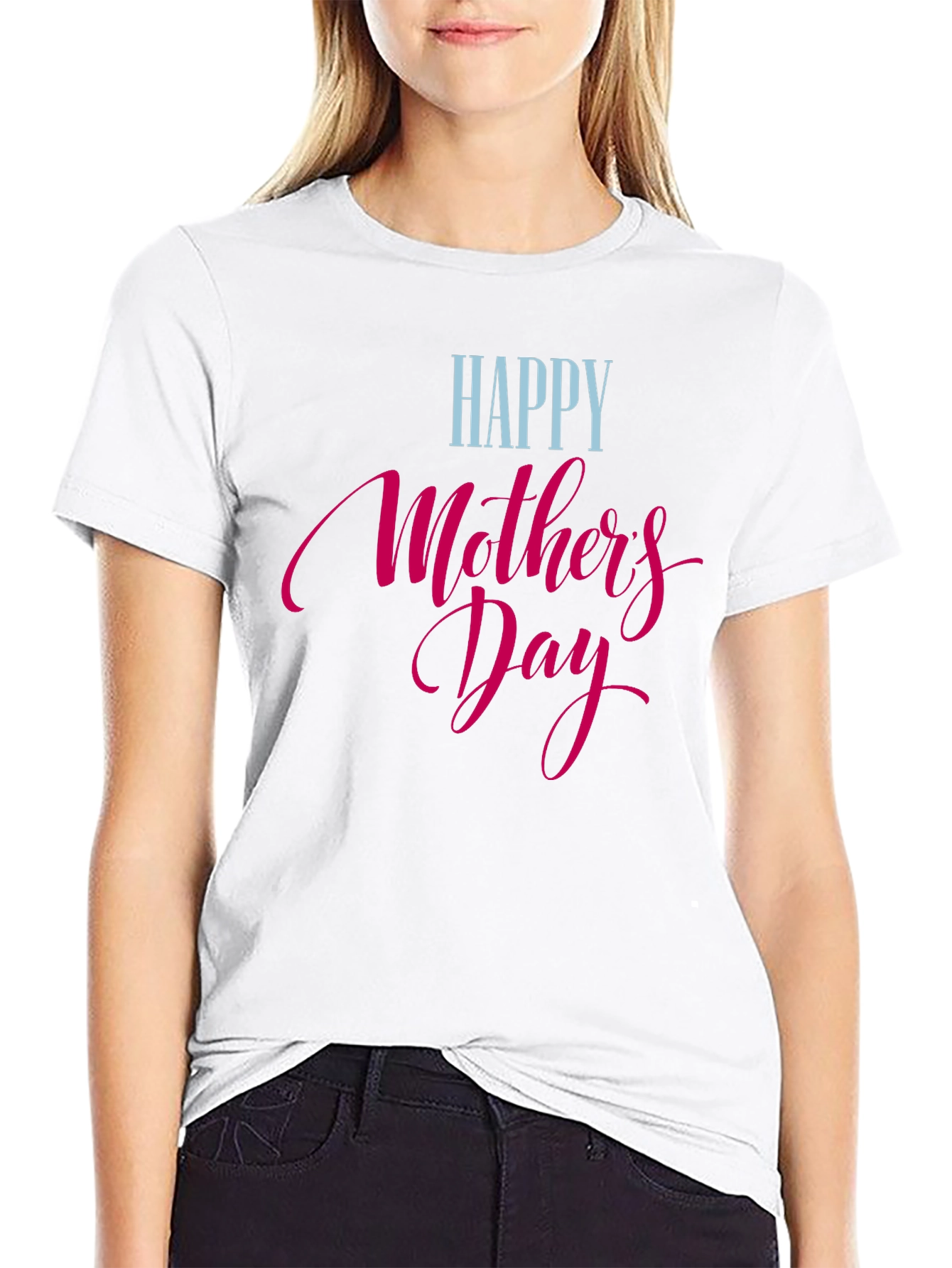 Camiseta Negra Feliz Día de la Madre