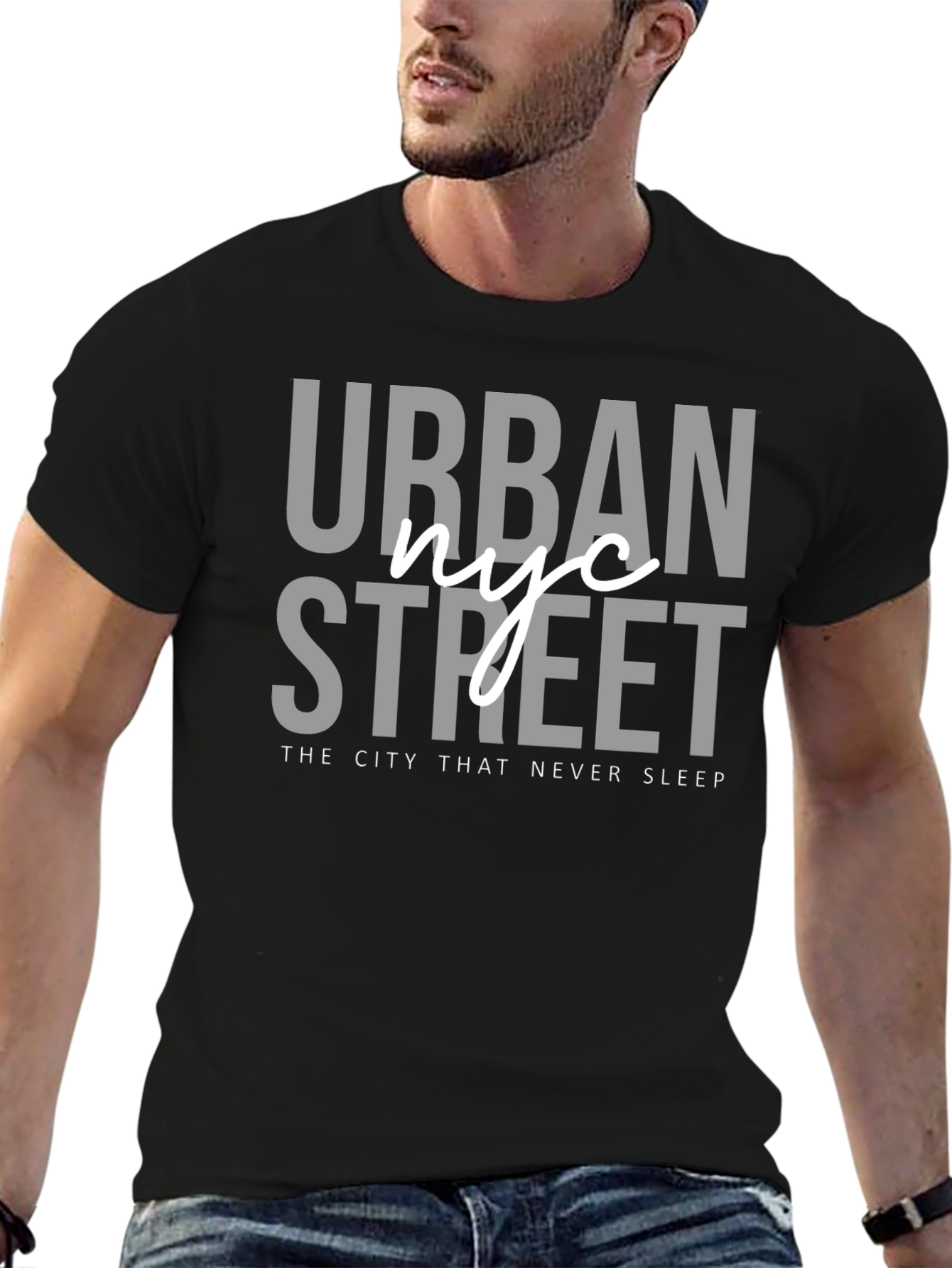 Camiseta Negra Urbana NYC Street