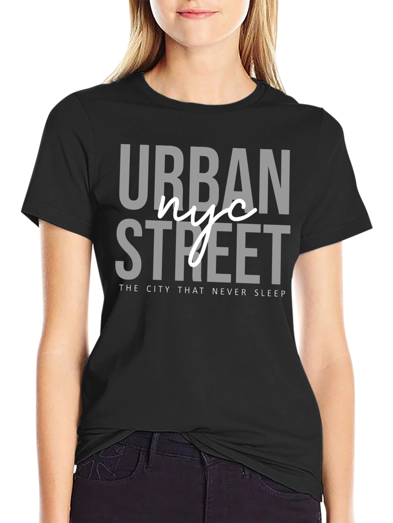 Camiseta Negra Urbana NYC Street