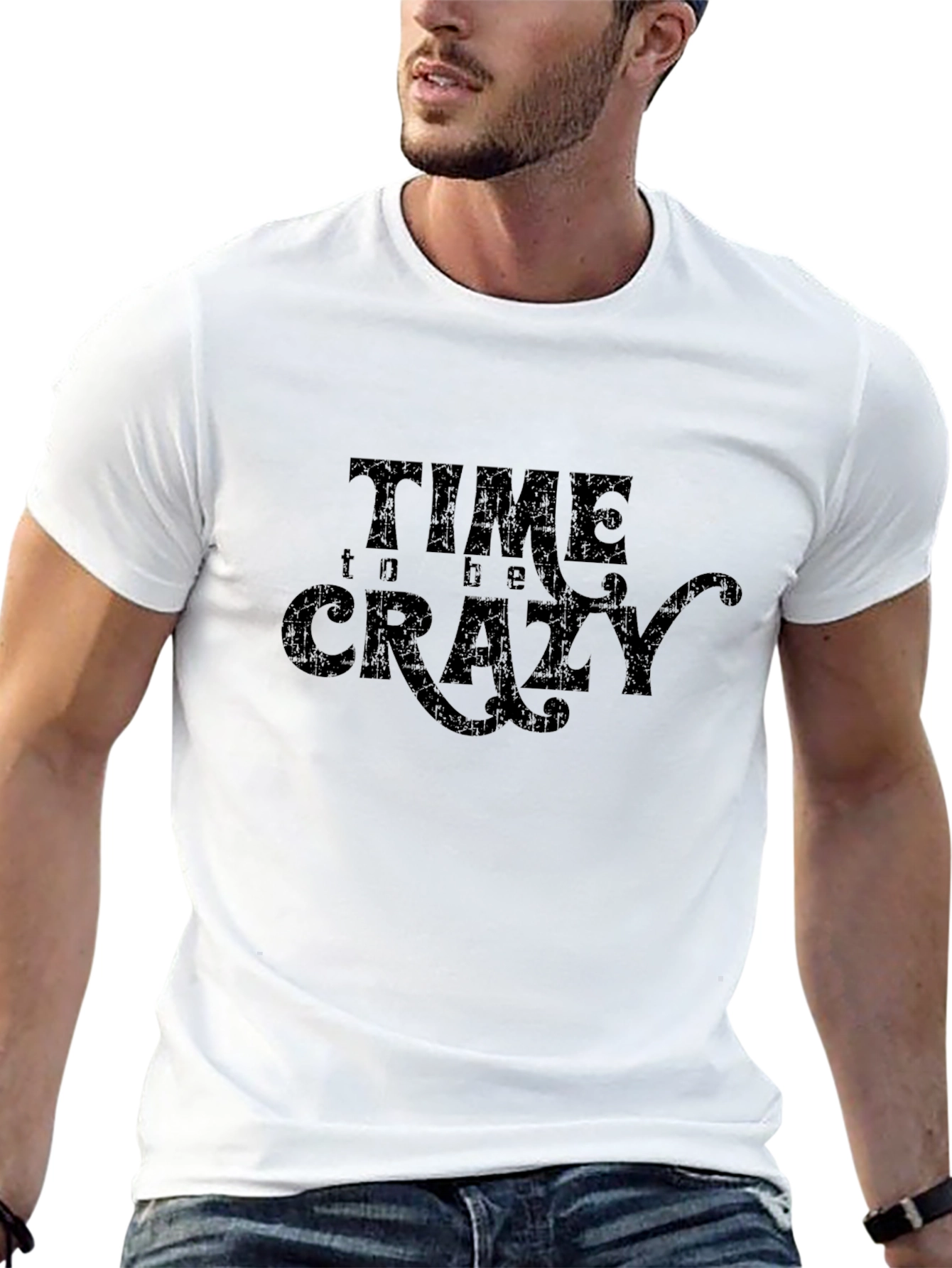 Camiseta Negra Time to be Crazy