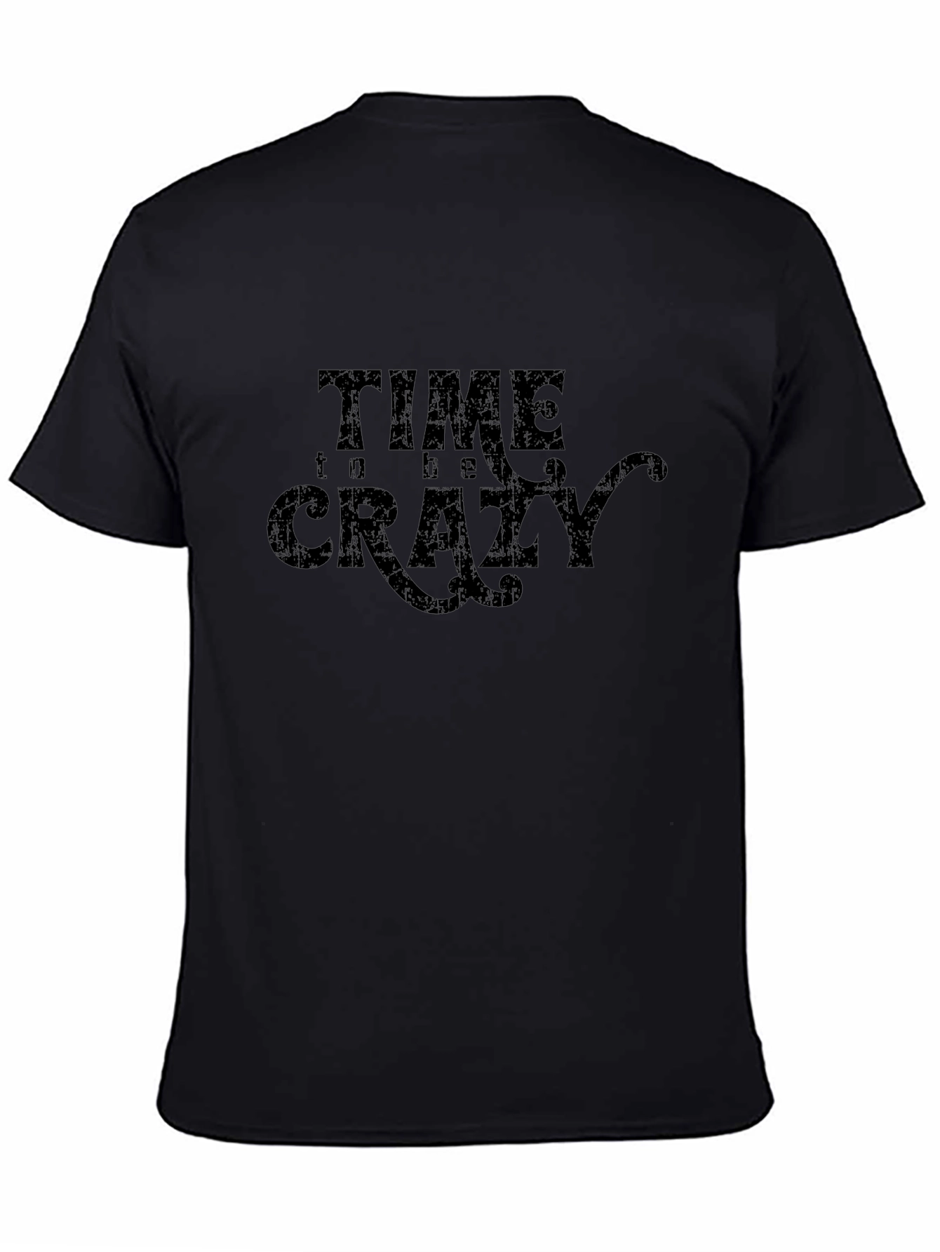 Camiseta Negra Time to be Crazy