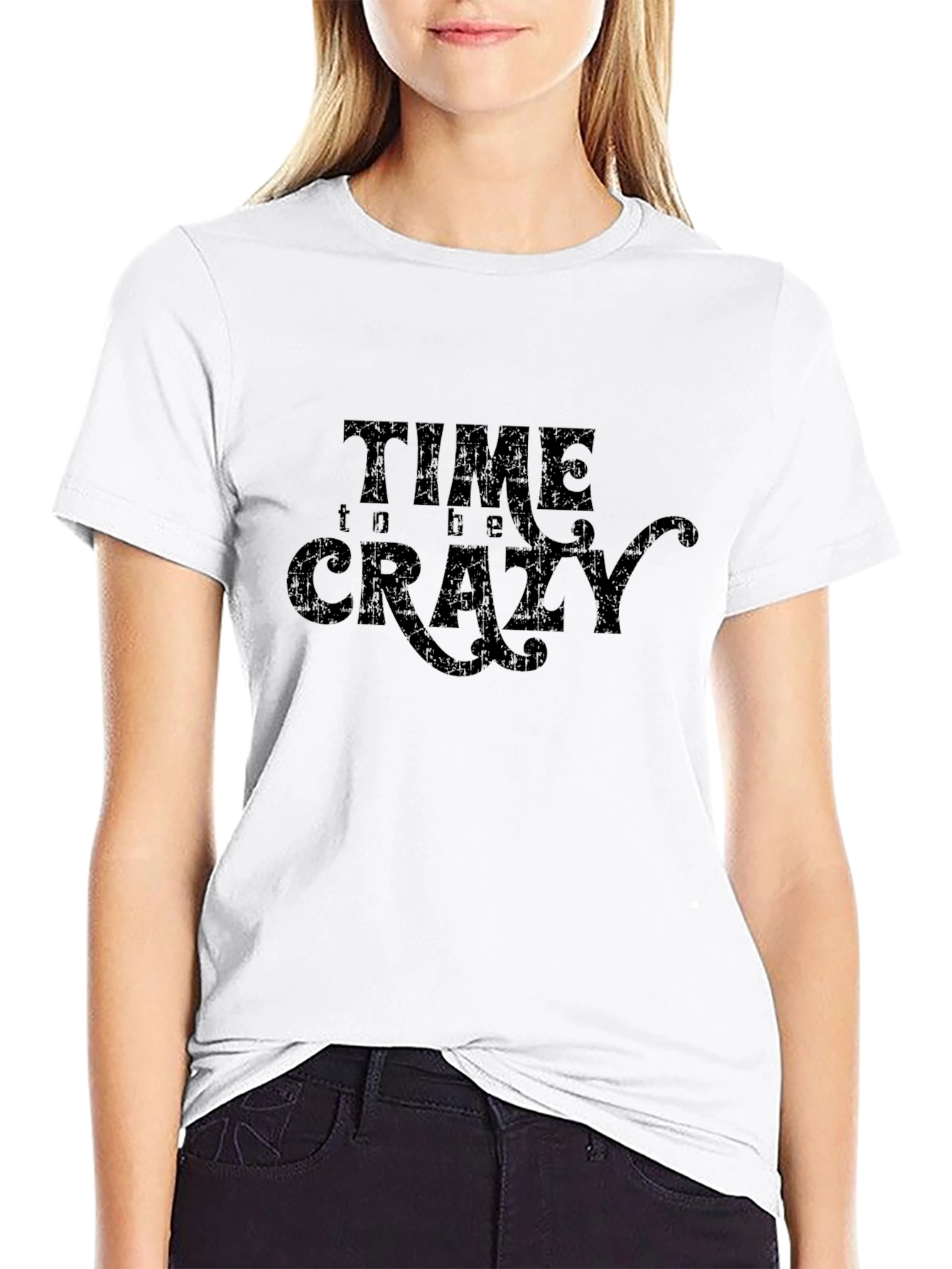 Camiseta Negra Time to be Crazy