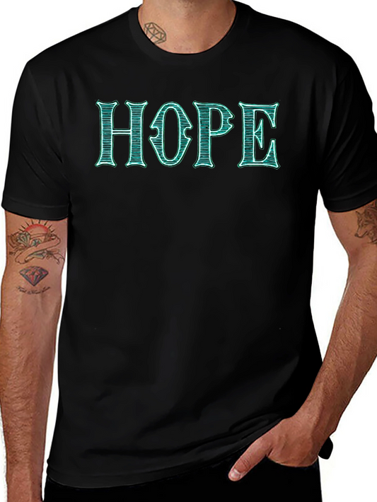 Camiseta Negra Hope - Estilo Vintage y Original