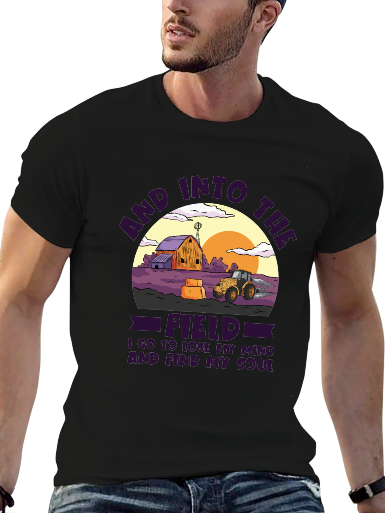 Camiseta Gráfica Into The Field Algodón