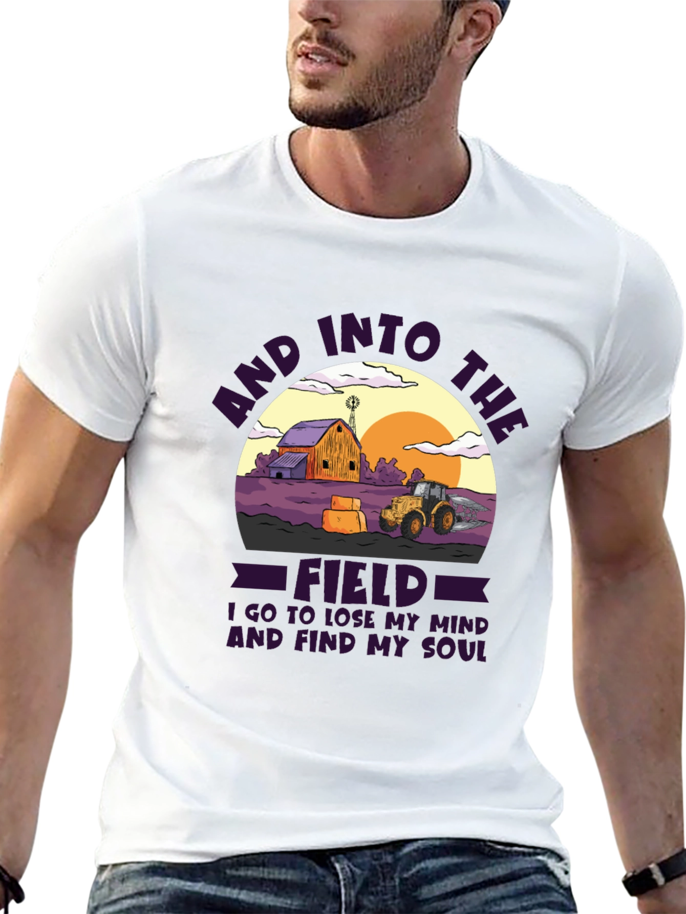 Camiseta Gráfica Into The Field Algodón