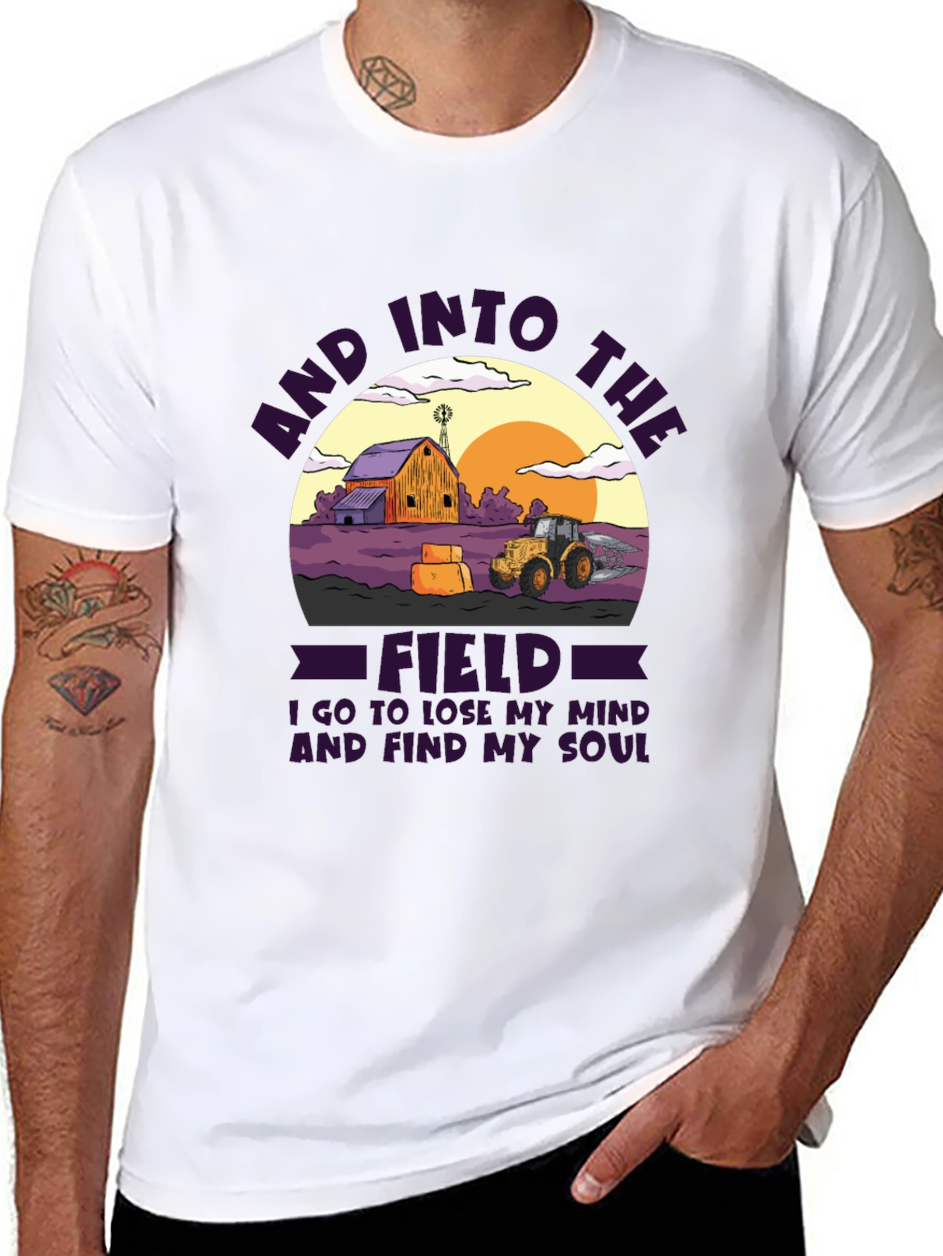 Camiseta Gráfica Into The Field Algodón