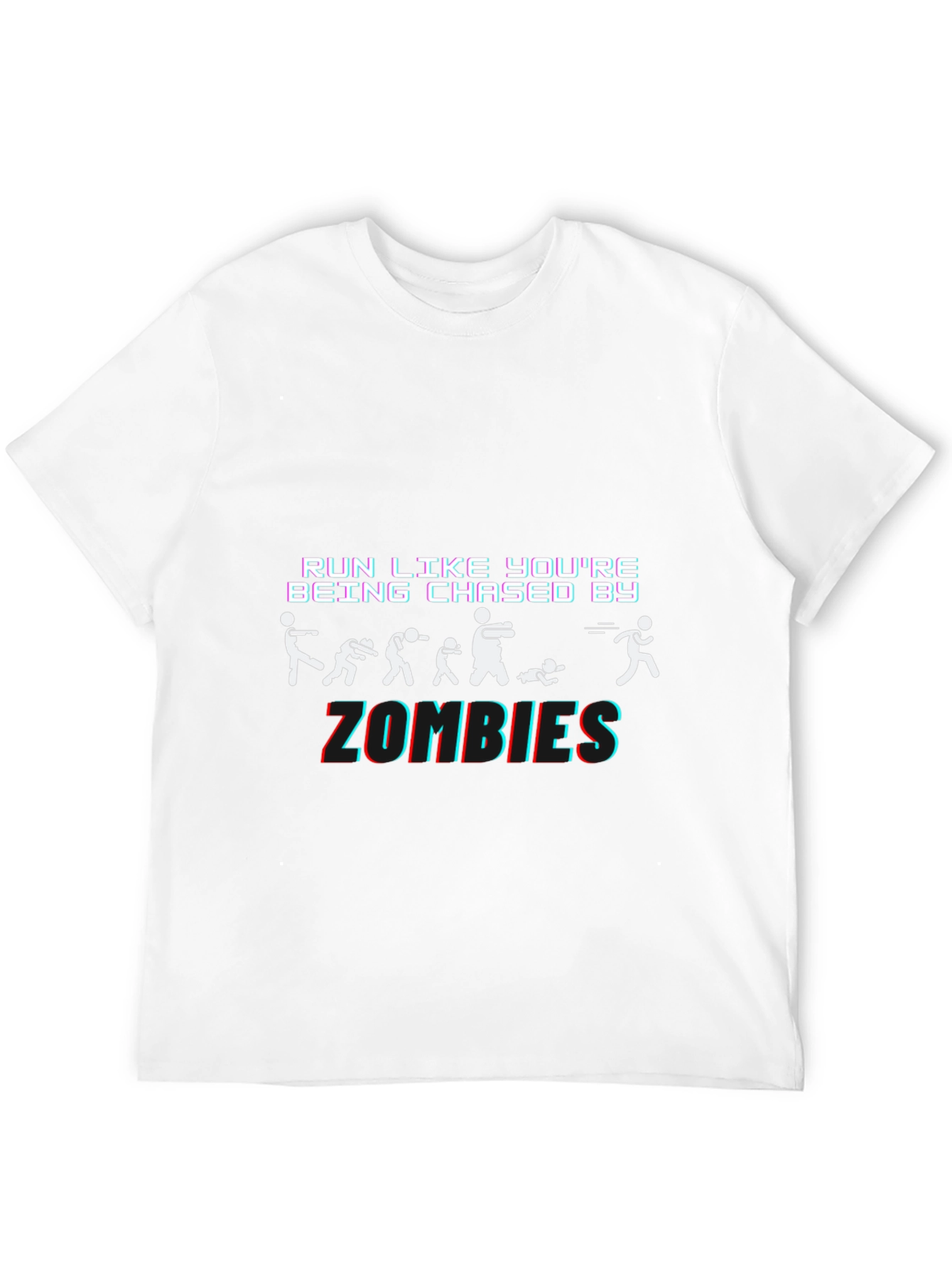 Camiseta Negra Run Like Youre Being Chased By Zombies