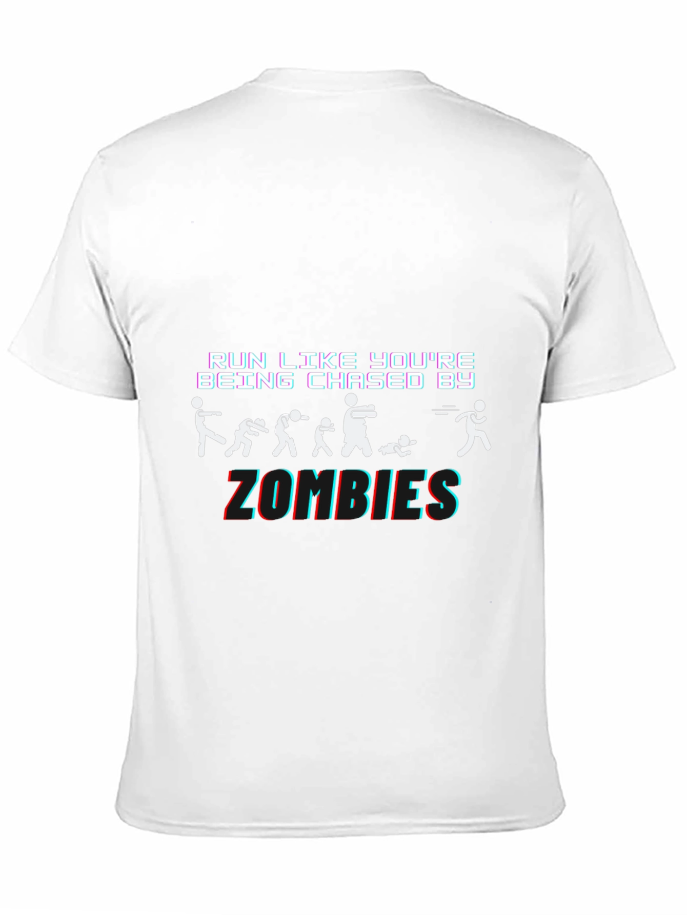Camiseta Negra Run Like Youre Being Chased By Zombies