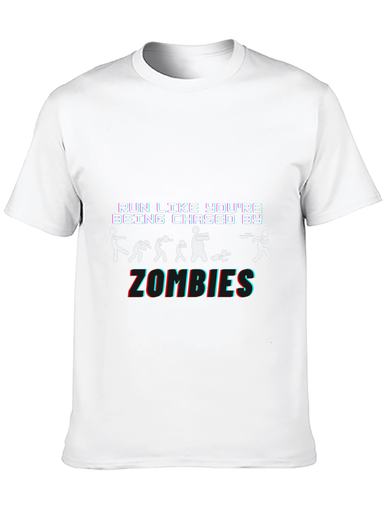 Camiseta Negra Run Like Youre Being Chased By Zombies
