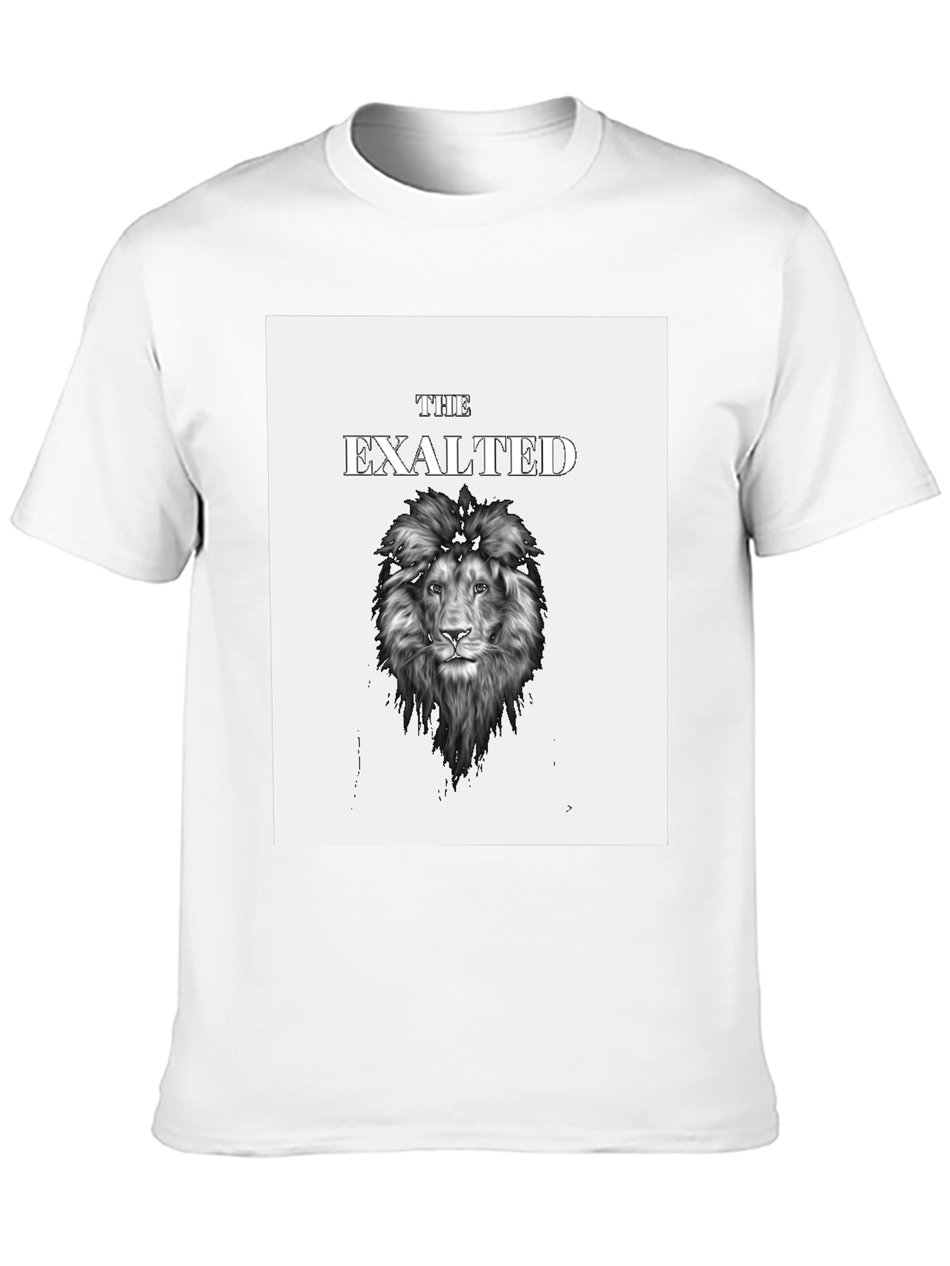 Camiseta Negra con Diseño de León Exalted