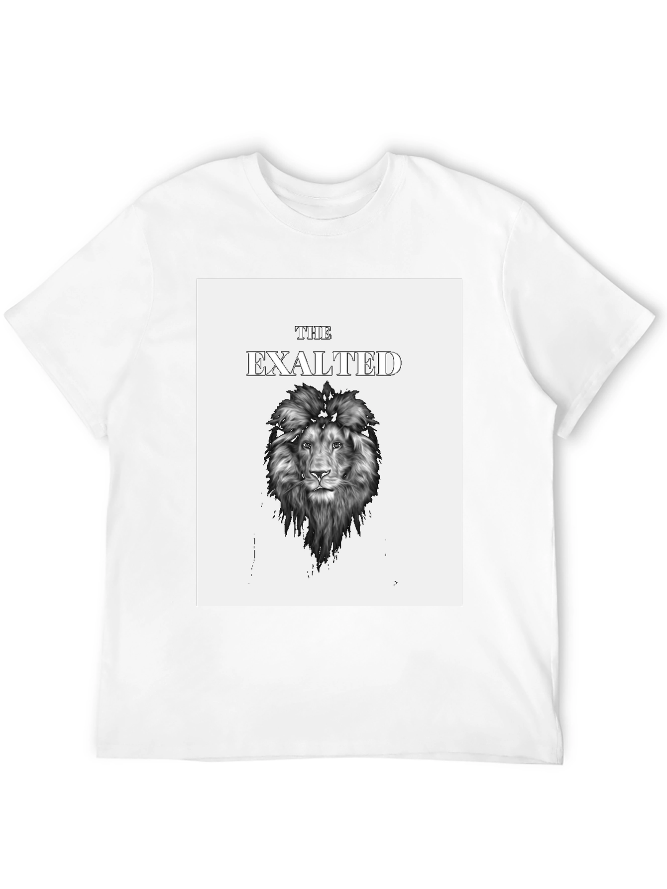 Camiseta Negra con Diseño de León Exalted