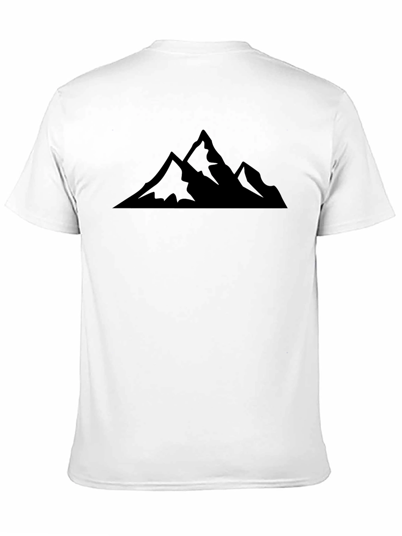 Camiseta Negra Montañas para Hombre
