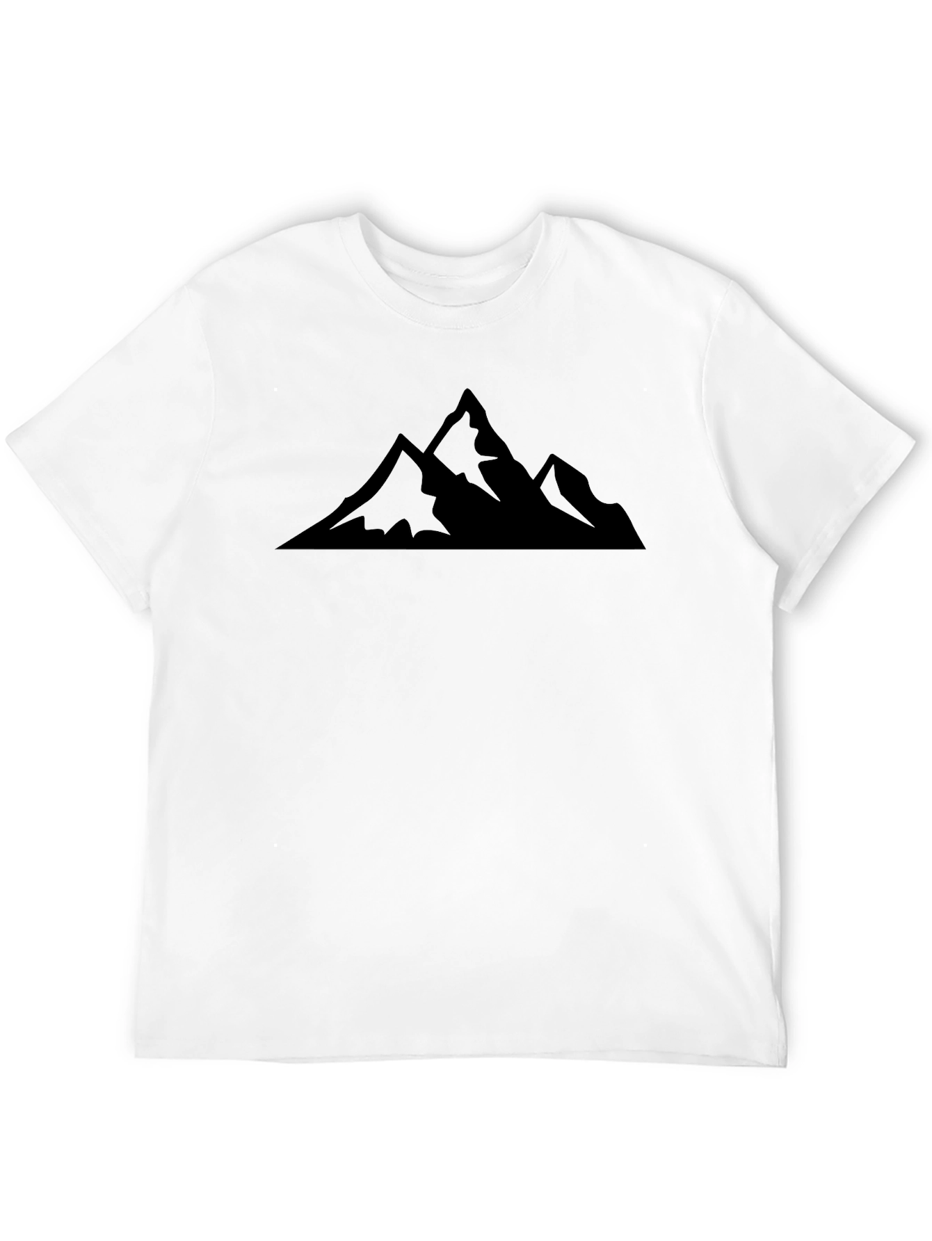 Camiseta Negra Montañas para Hombre