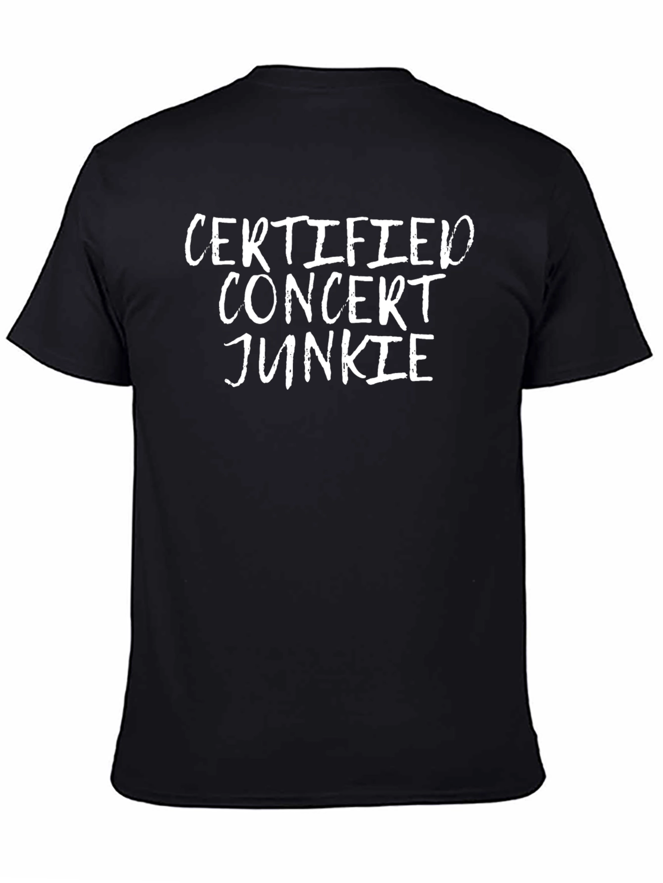 Camiseta Negra Certified Concert Junkie