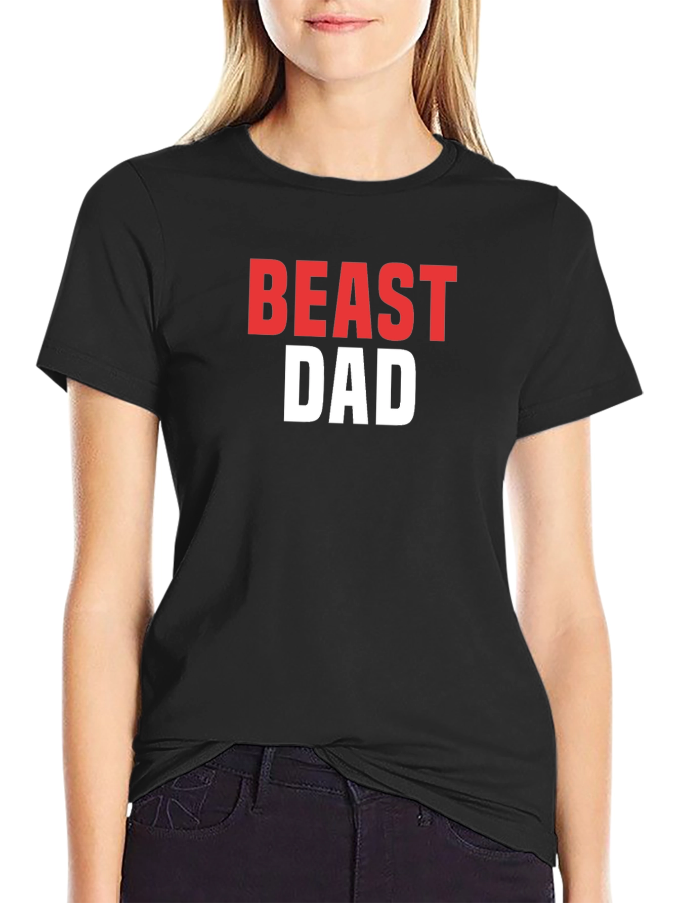 Camiseta Beast Dad Negra para Hombre