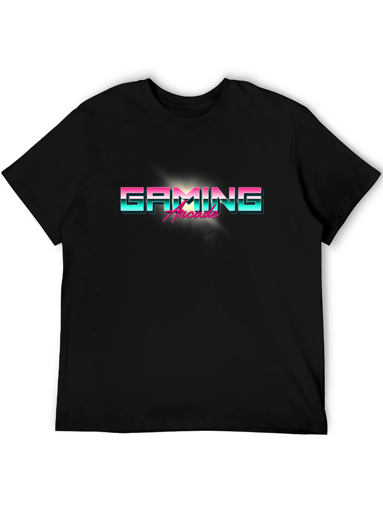 Camiseta Negra Gaming Arcade Retro