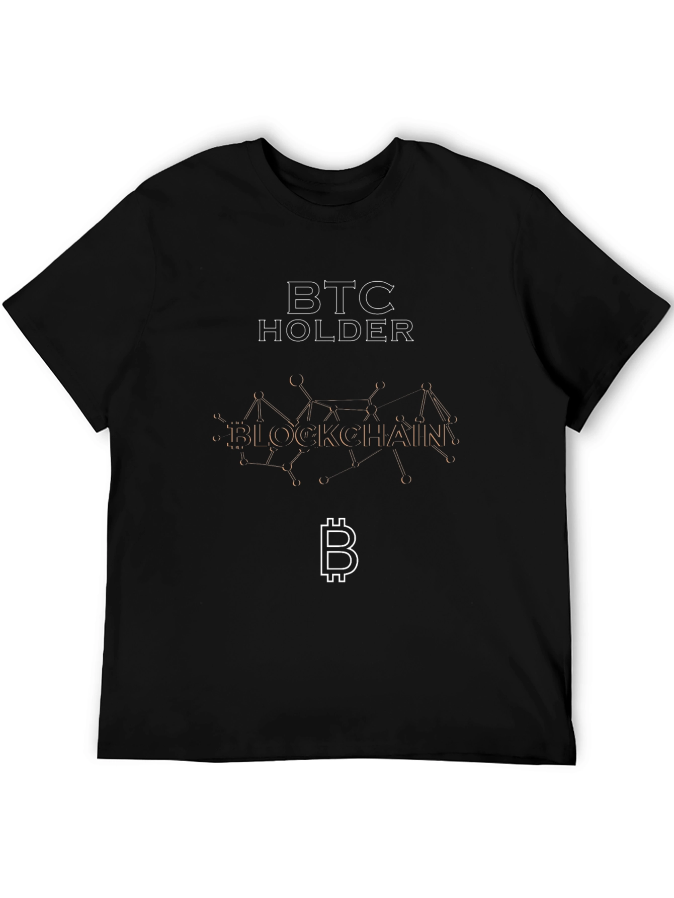 Camiseta Negra BTC Holder Blockchain