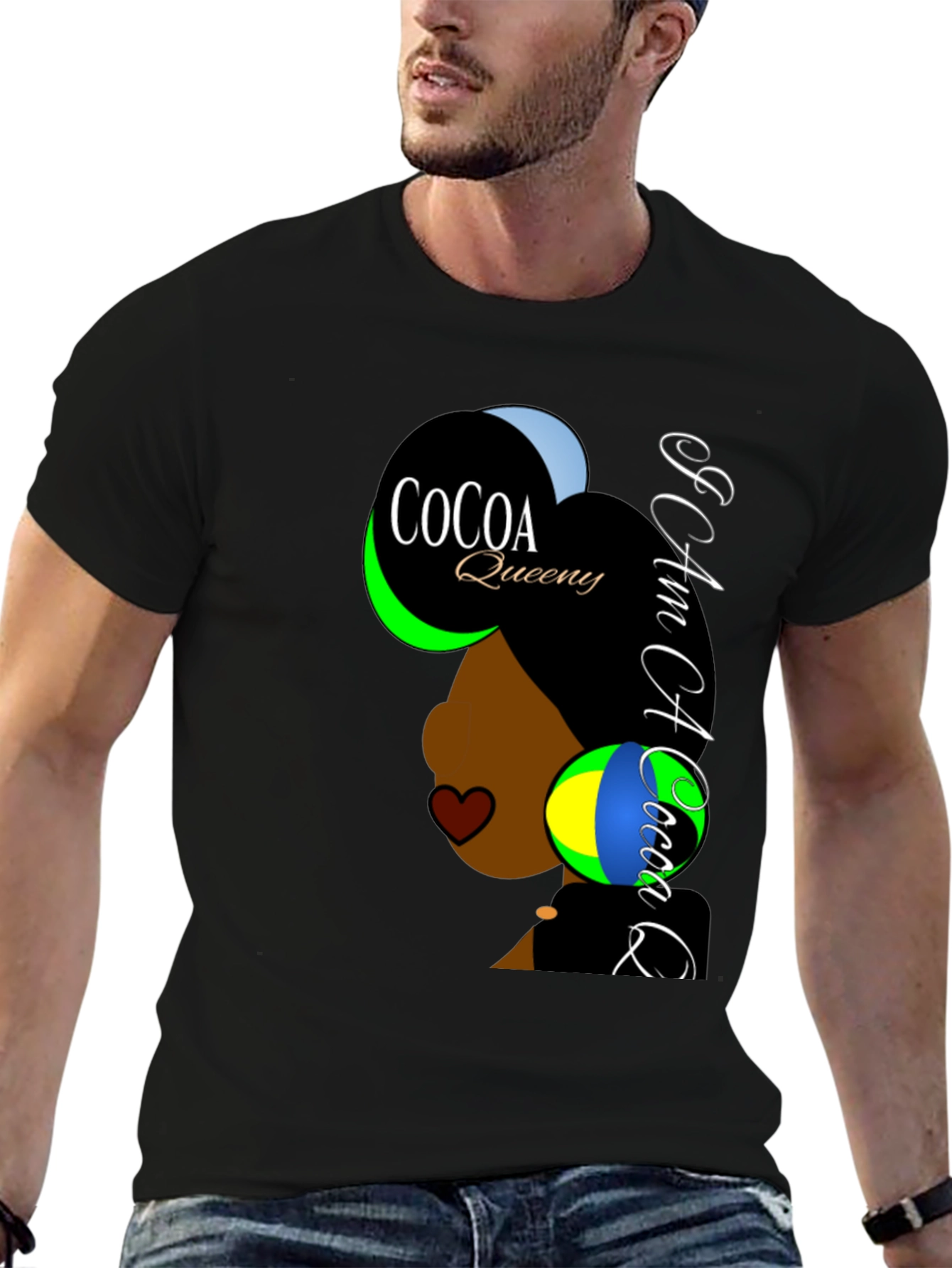 Camiseta Negra Cocoa Queens