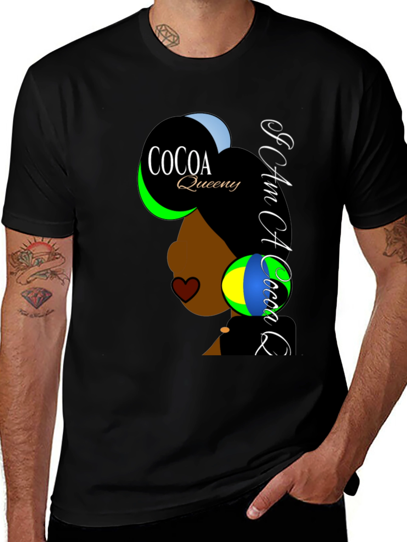 Camiseta Negra Cocoa Queens