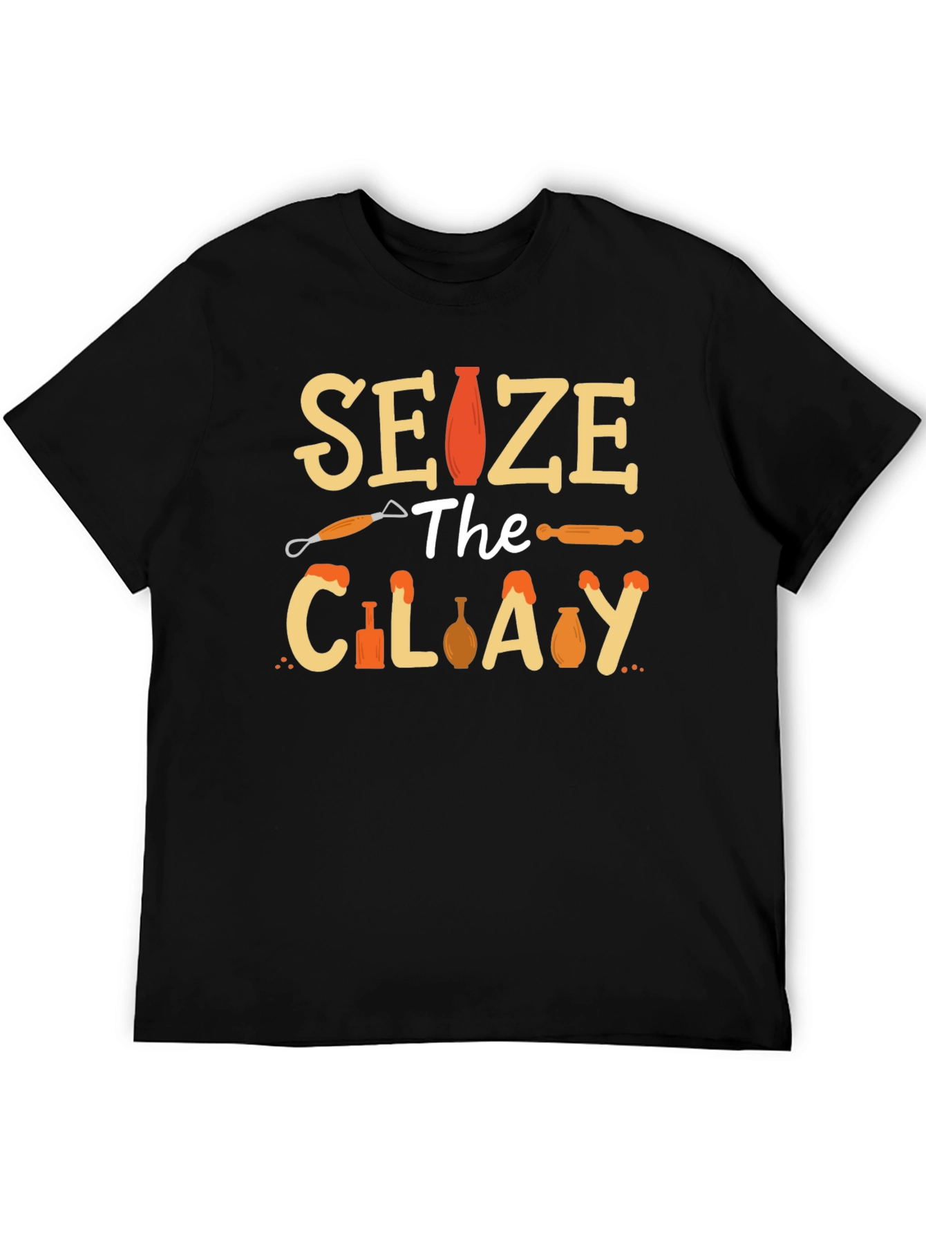 Camiseta Negra Seize the Clay - Cerámica