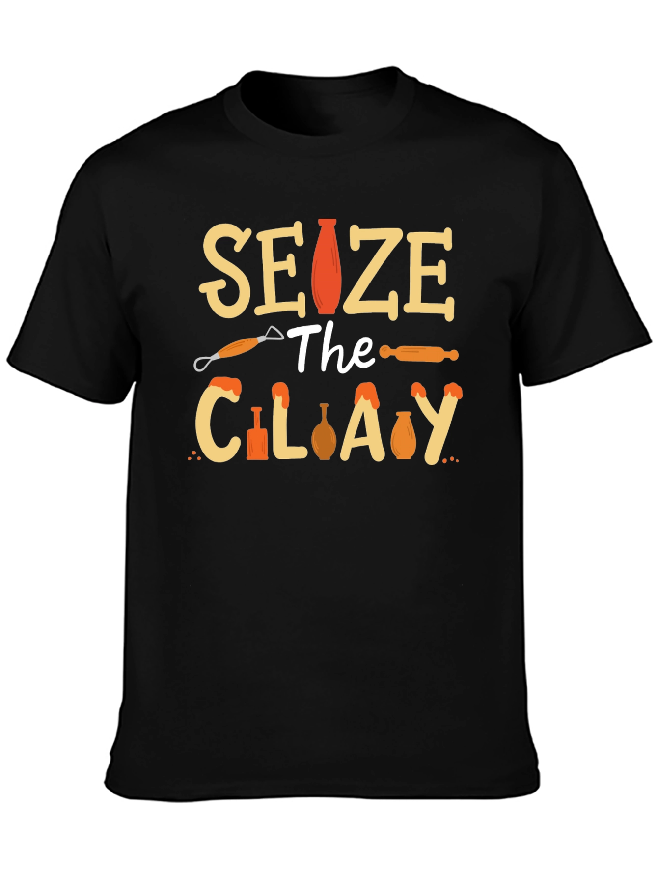 Camiseta Negra Seize the Clay - Cerámica