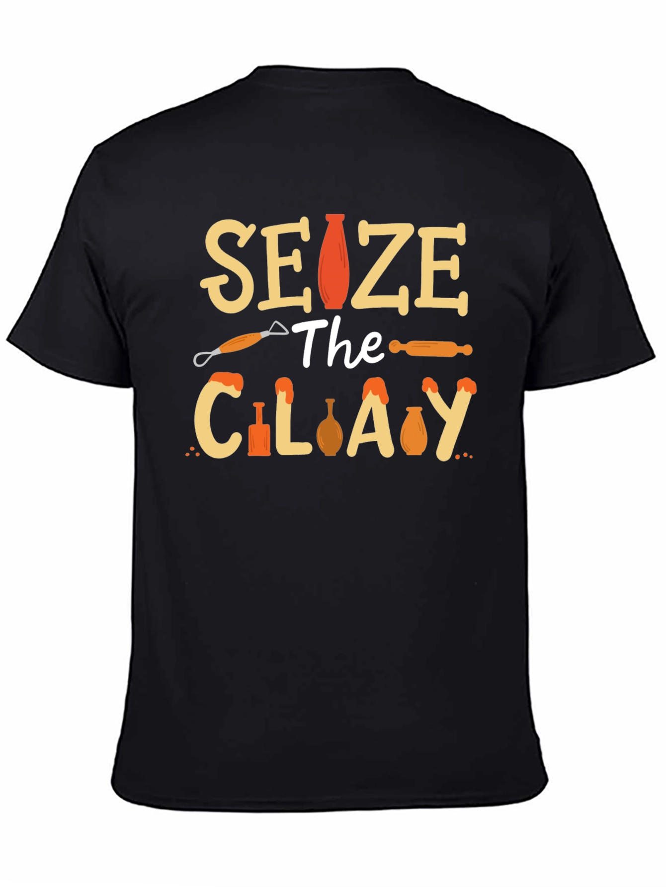 Camiseta Negra Seize the Clay - Cerámica