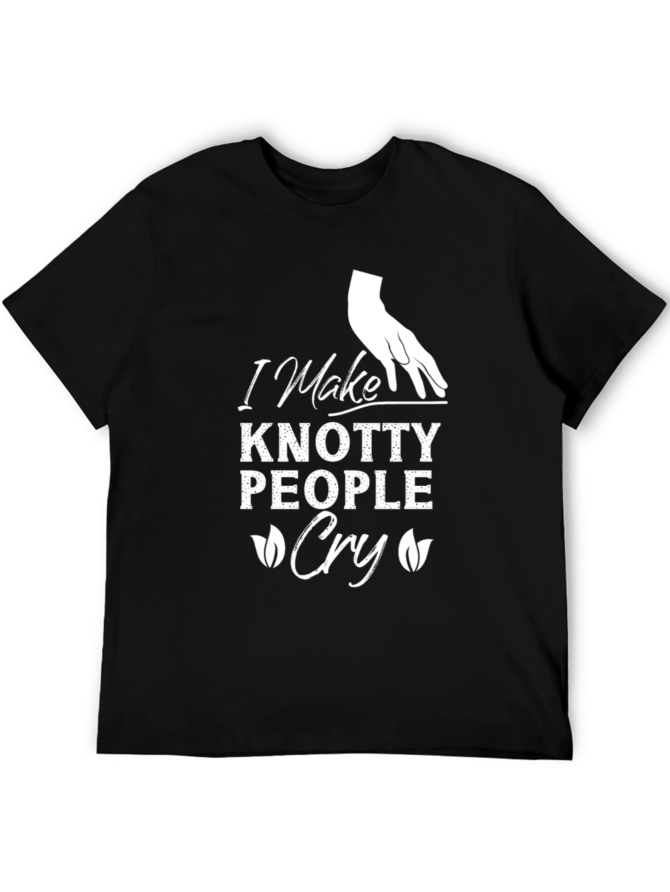 Camiseta Negra: Hago Llorar a Gente Enredada