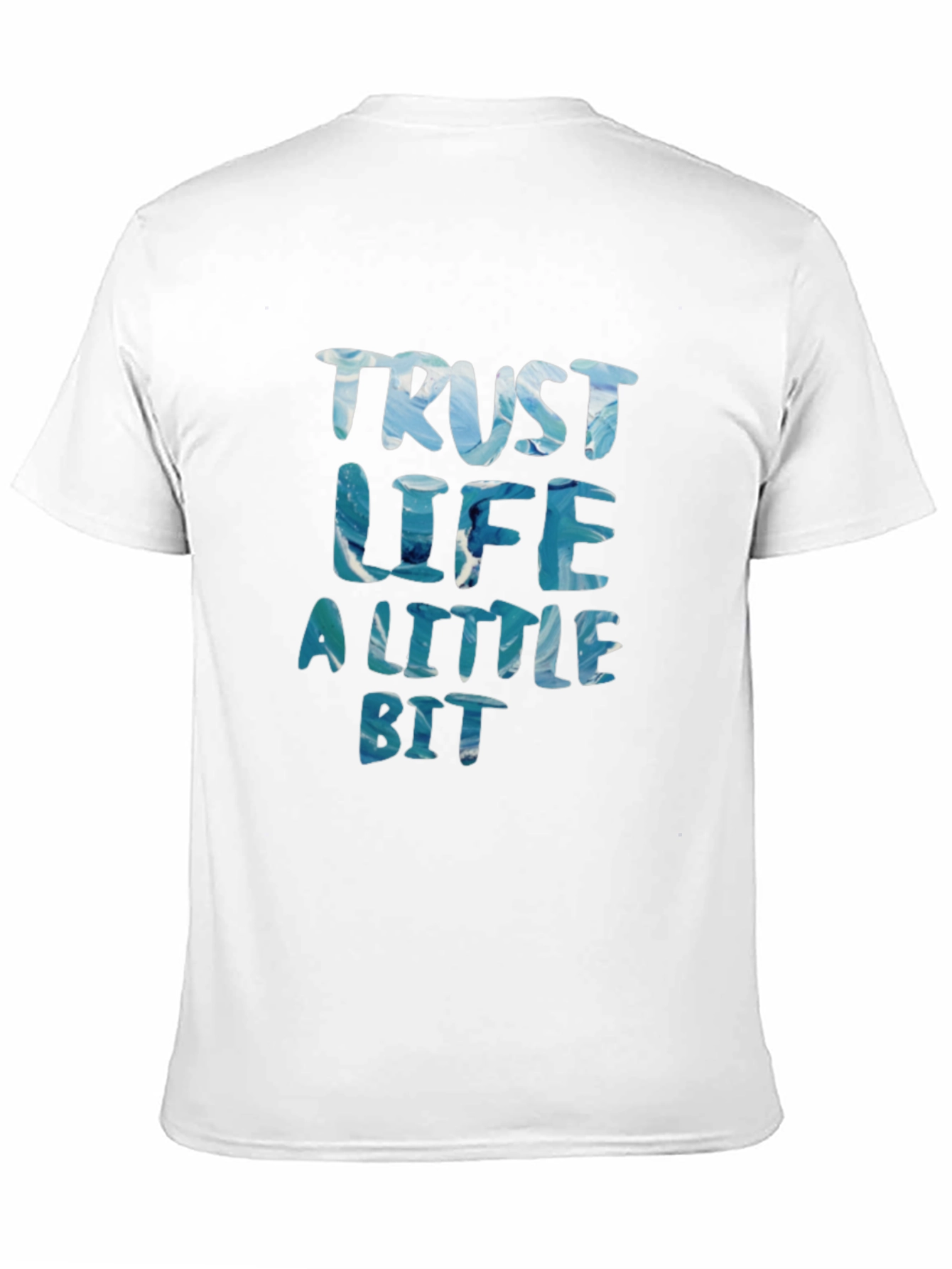 Camiseta Negra Confía un Poco en la Vida