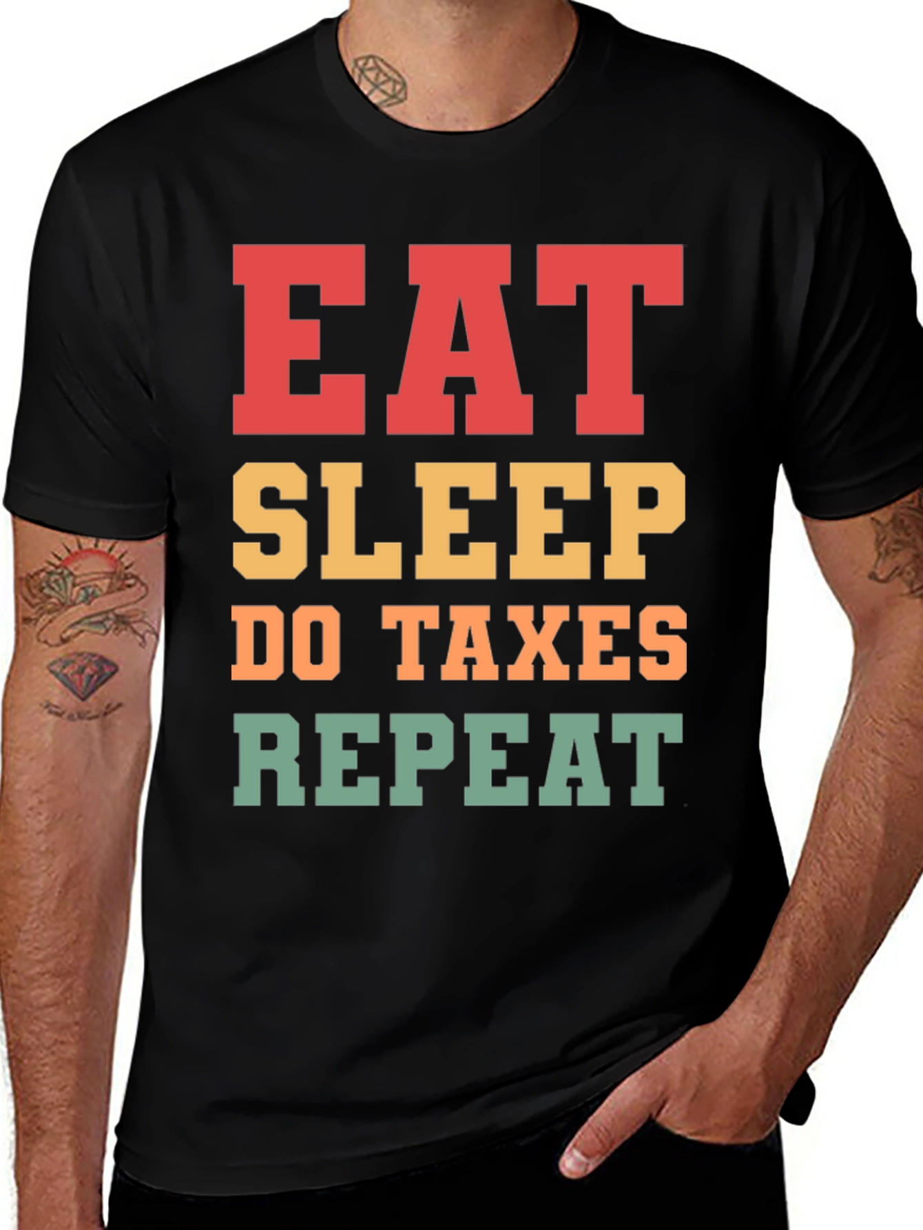 Camiseta Eat Sleep Do Taxes Repeat