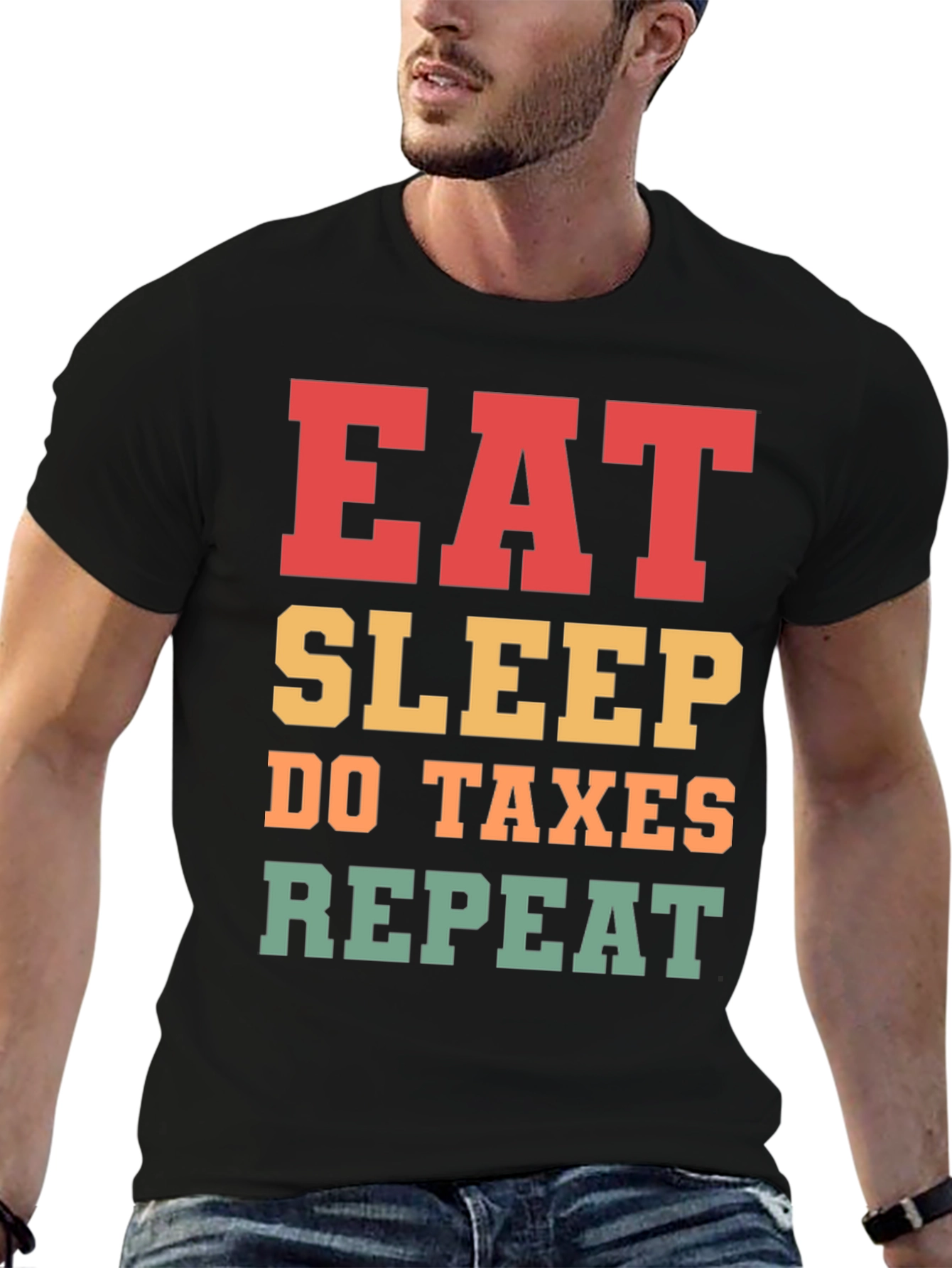 Camiseta Eat Sleep Do Taxes Repeat