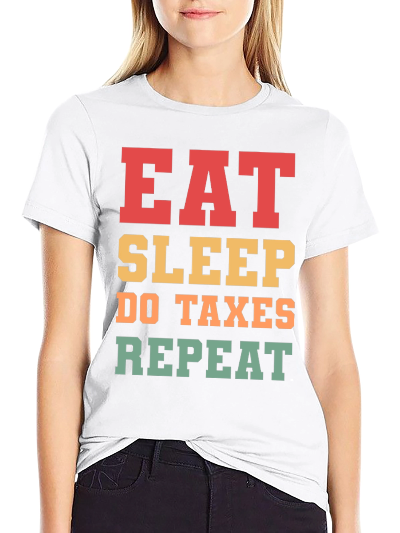 Camiseta Eat Sleep Do Taxes Repeat