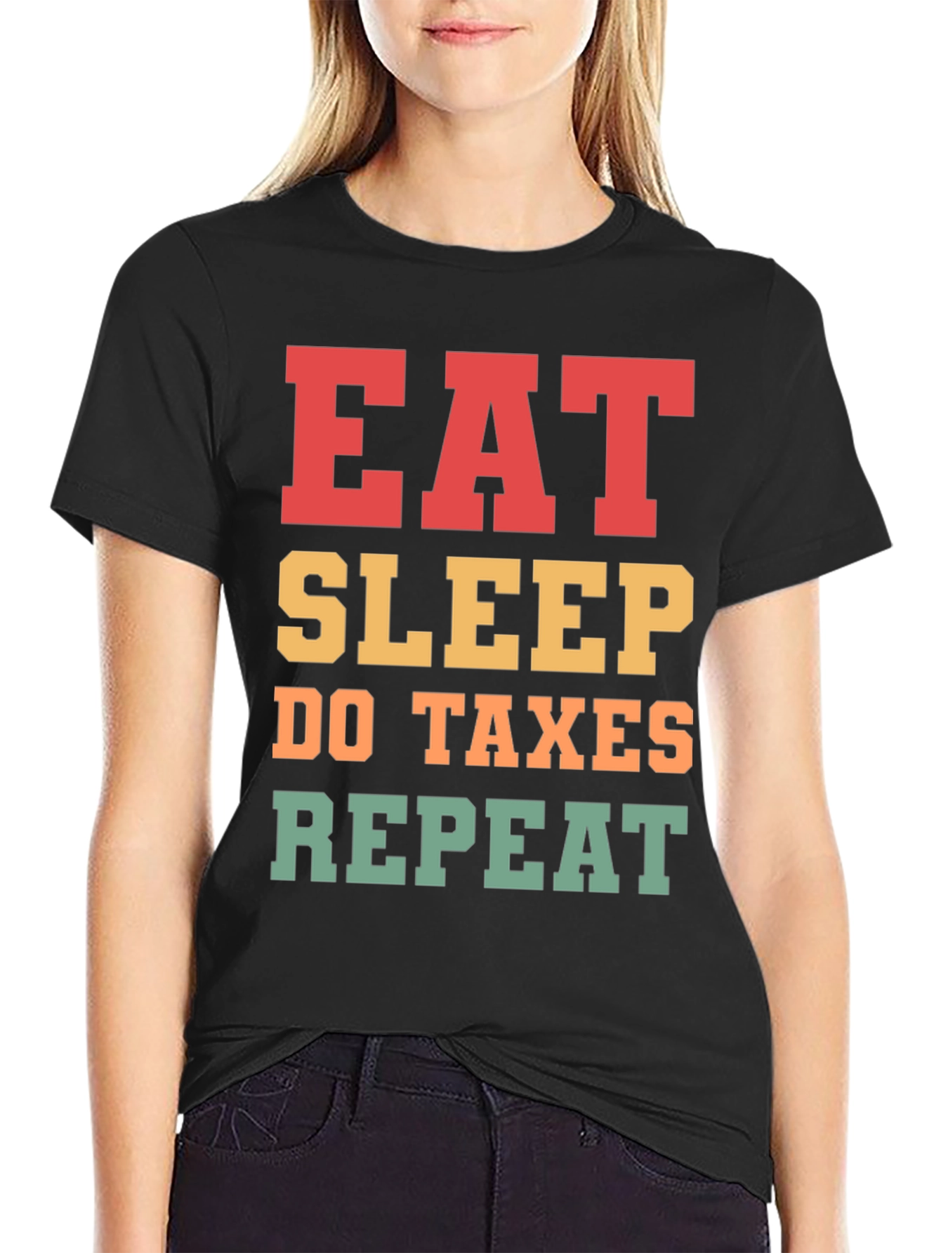 Camiseta Eat Sleep Do Taxes Repeat
