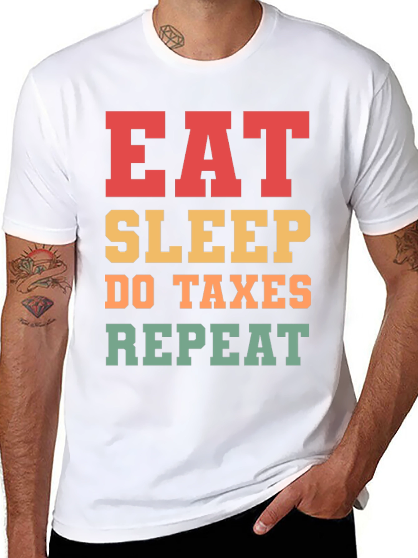 Camiseta Eat Sleep Do Taxes Repeat