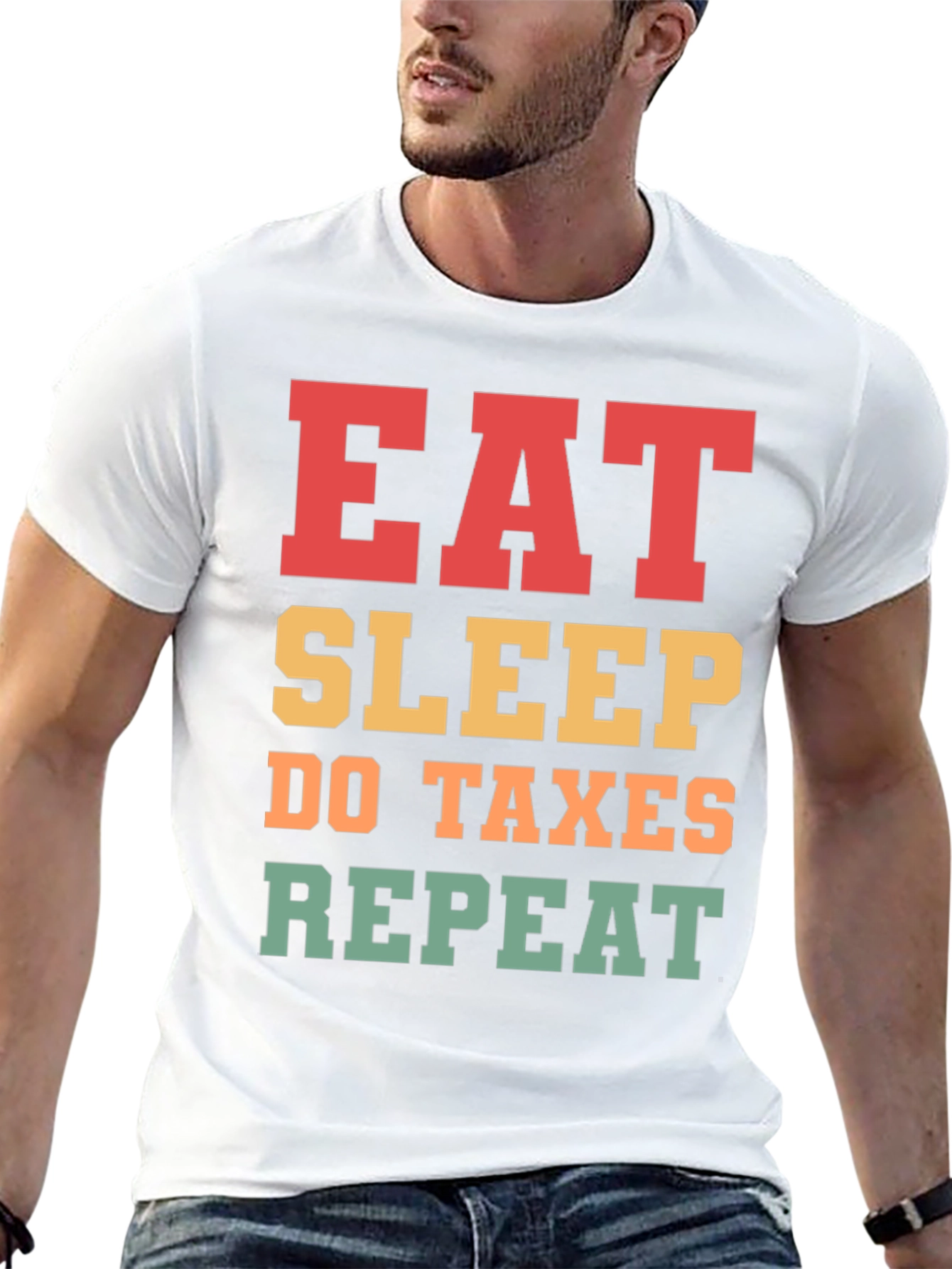 Camiseta Eat Sleep Do Taxes Repeat