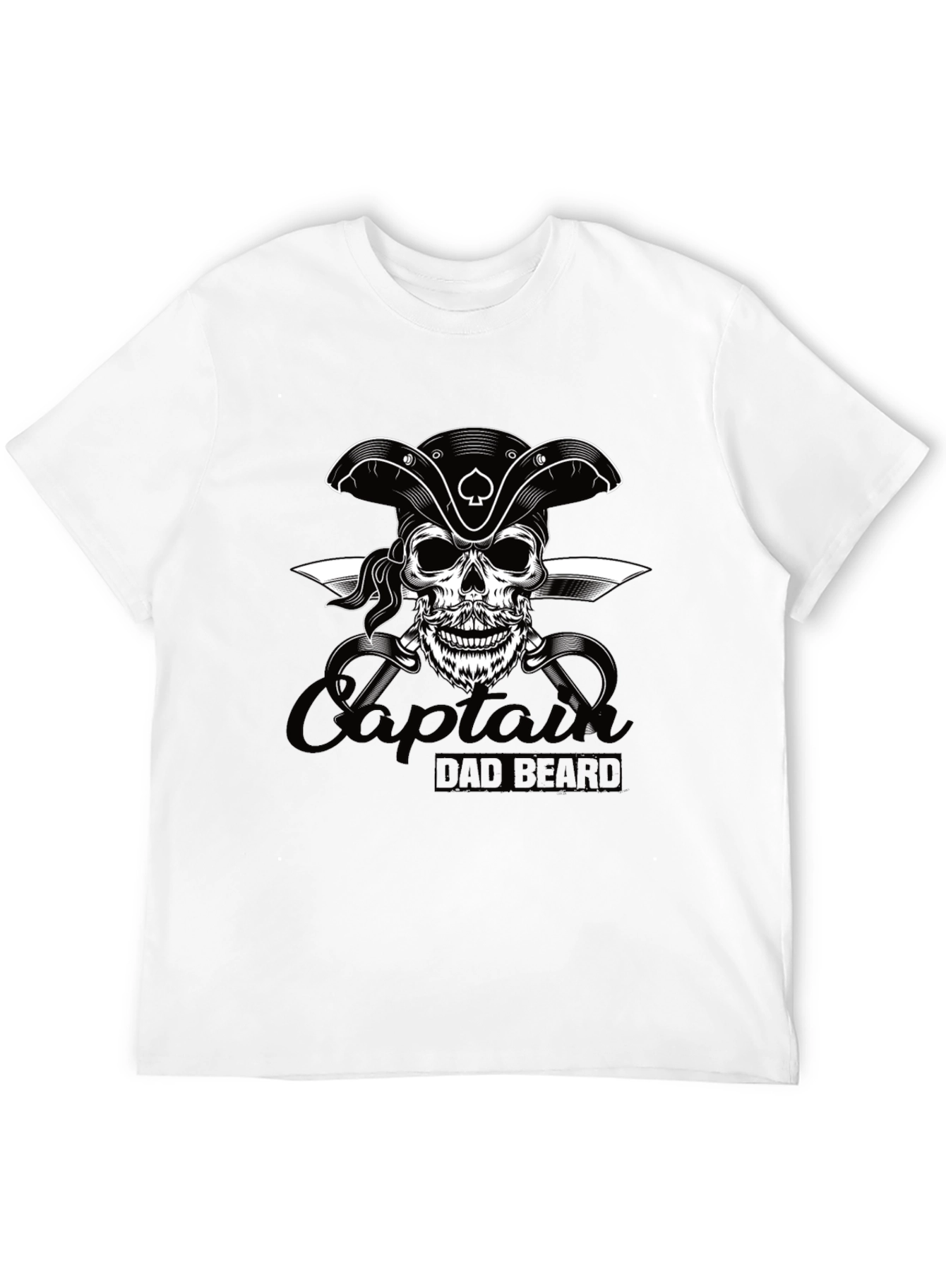 Camiseta Negra con Diseño de Calavera Pirata